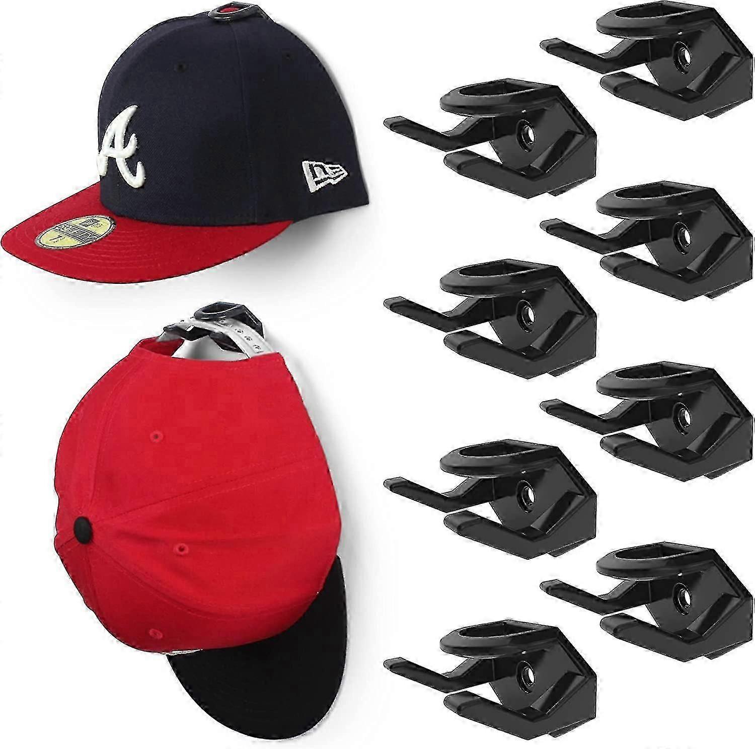 6 Pcs Adhesive Hat Hooks For Wall Hat Racks For Baseball Caps Hat Display Adhesive Hat Hooks No Drilling