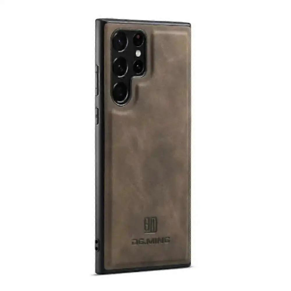 M2 Magnetic Leather Case For Samsung (coffee Case Only)