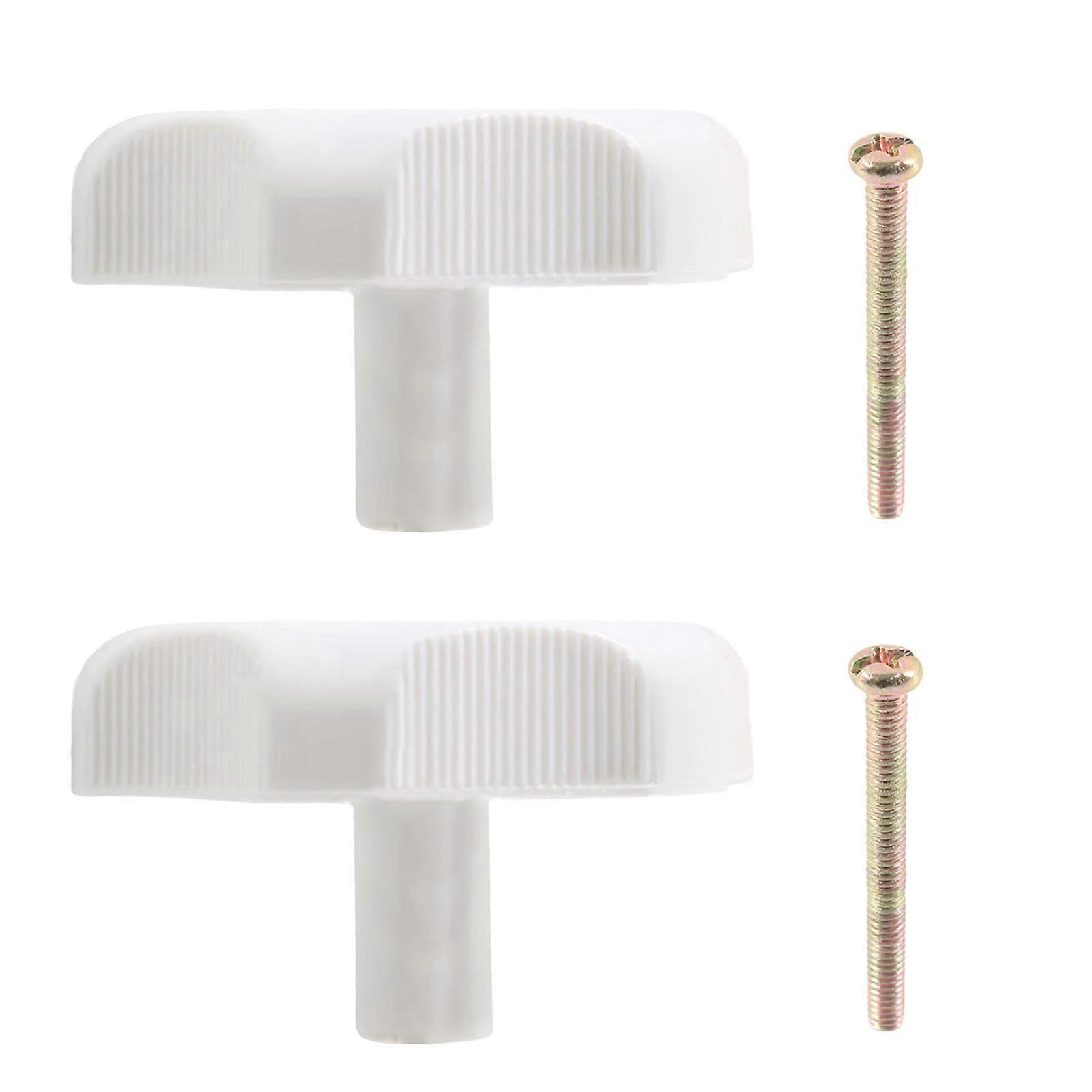 ラッチノブRVウィンドウとベントノブ直径2-1 / 4インチ交換ノブ、1Inシャフトインテリアハードウェアアクセサリーホワイト