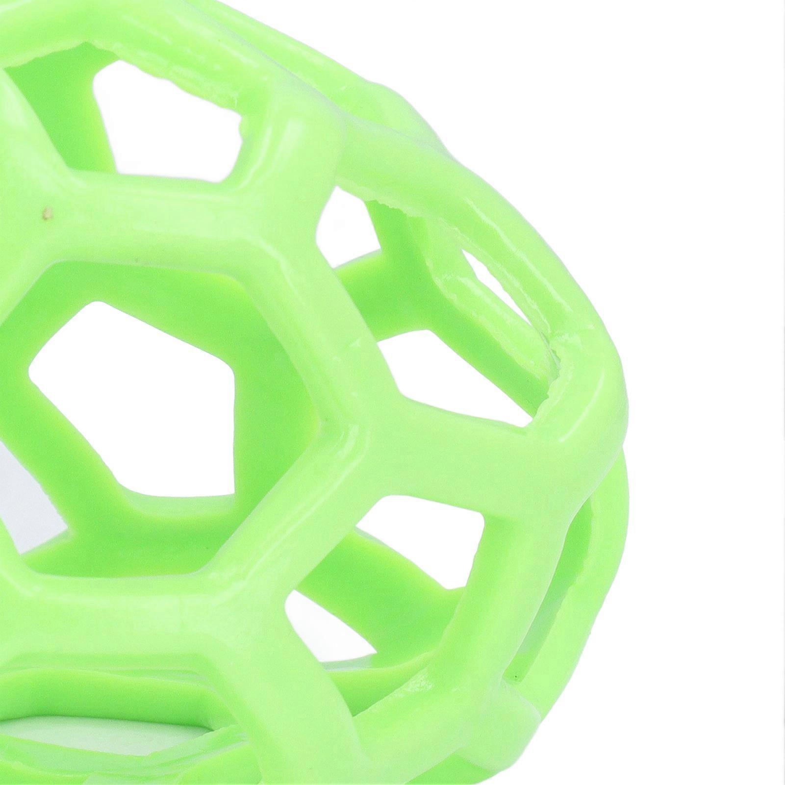 Hanging Feeding Toy Rubber Lattice Design Lightweight Soft Horse Treat Ball for Home and Farm Green