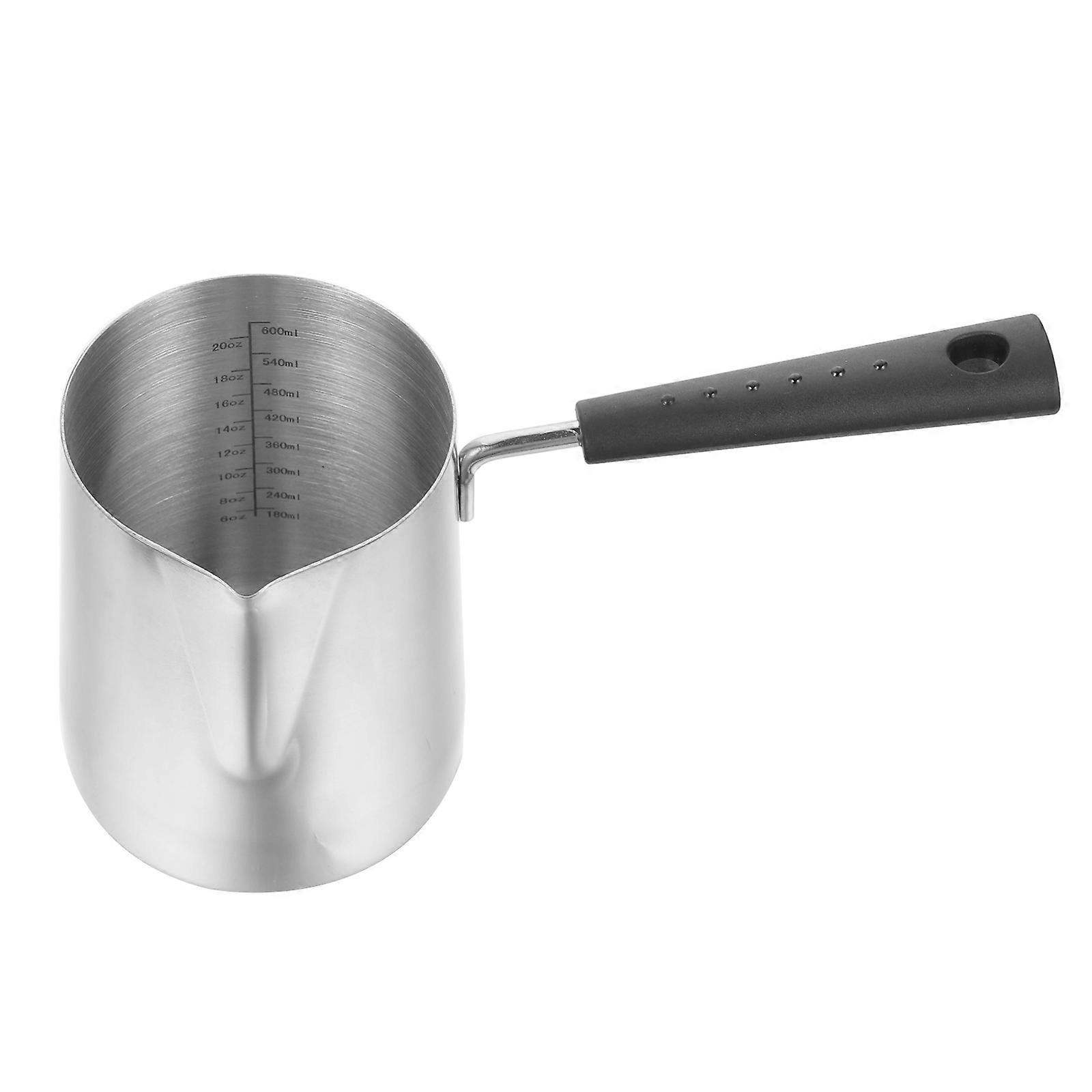 Even Temperature Control Cooking Pot Suitable For Various Stoves Simple Design Silver 20.3X9X11.5CM 1Set