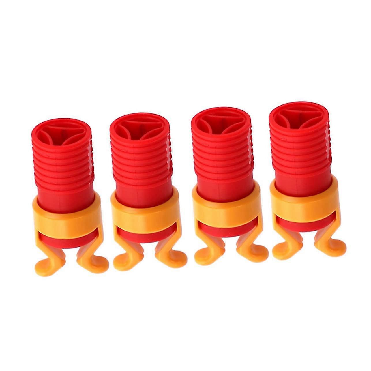 4-Piece ABS Screw Holder Clamp Mounting Set for Screwdrivers, Red 4X1.8X1.8CM Tool for Woodworking and Screws