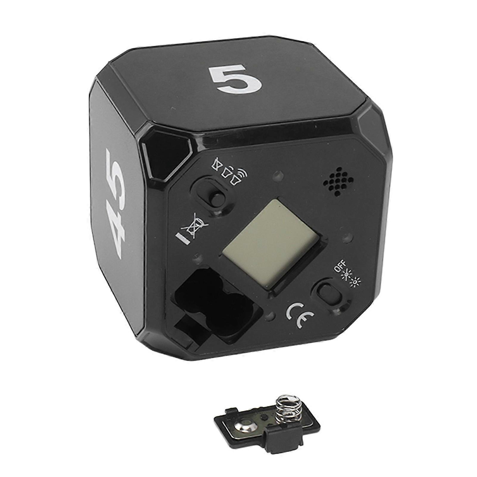 Kitchen Timer Portable Modes Adjustable 5 15 25 45 Min Flip Timer for Exercise Work Kitchen Black 