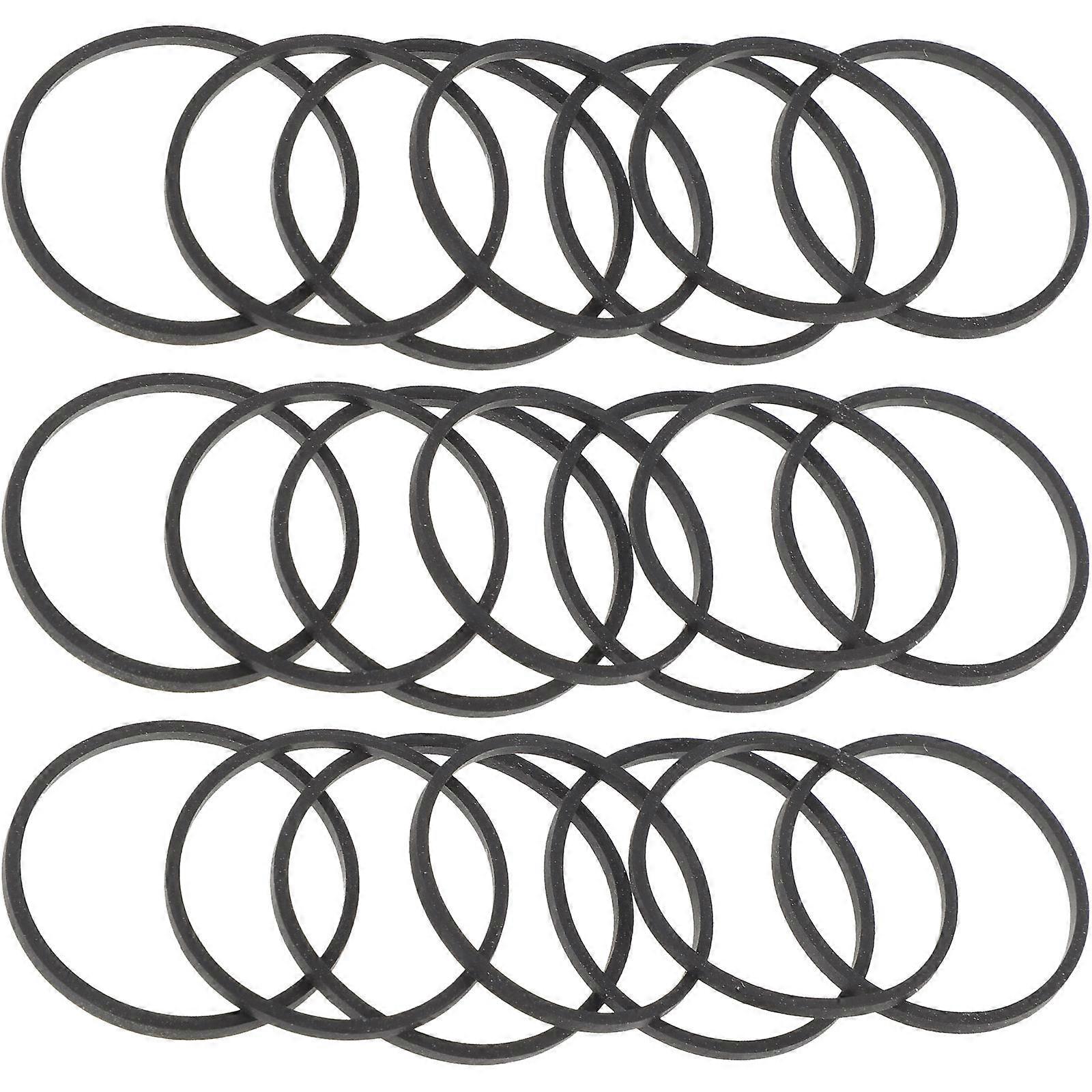 50pcs Rubber Tape Recorder Belts for Square Cassette Players – Durable, Tear Resistant Replacement Belts for VCR, DVD Drive, and Tape Machine Repair