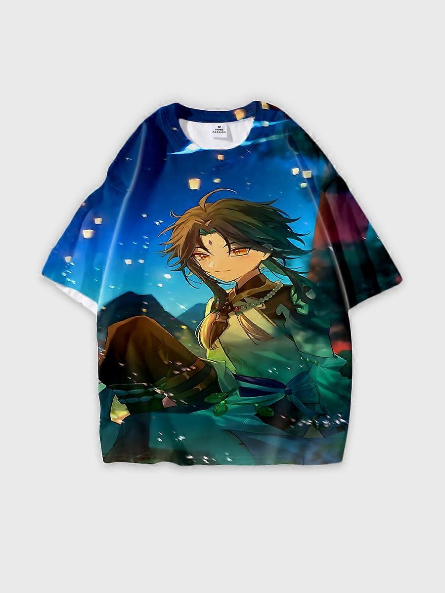 T-shirt col rond Role Pattern ample manches courtes D294