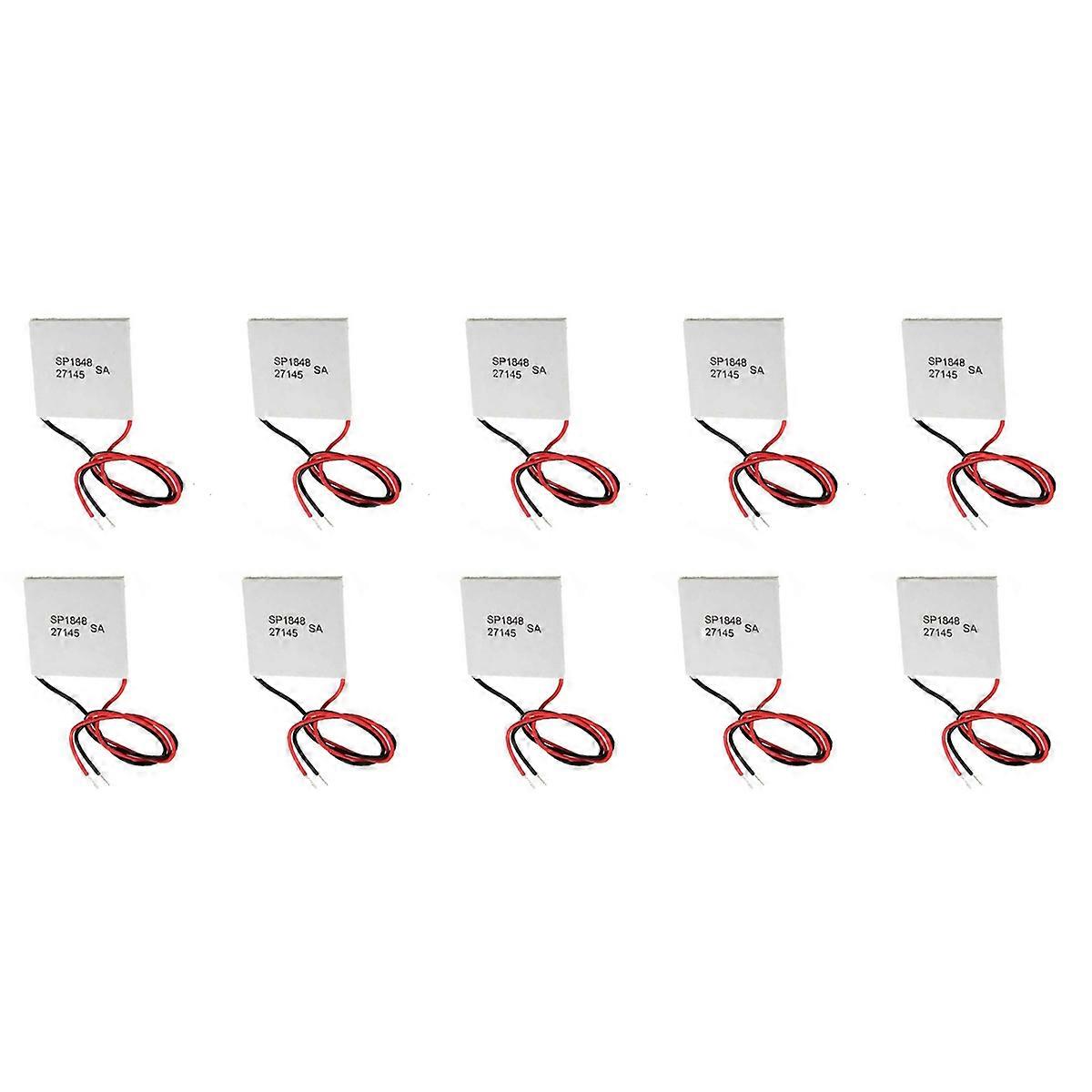 10Pcs 40X40mm Thermoelectric Power Generator SP1848-27145 Peltier TEG Module