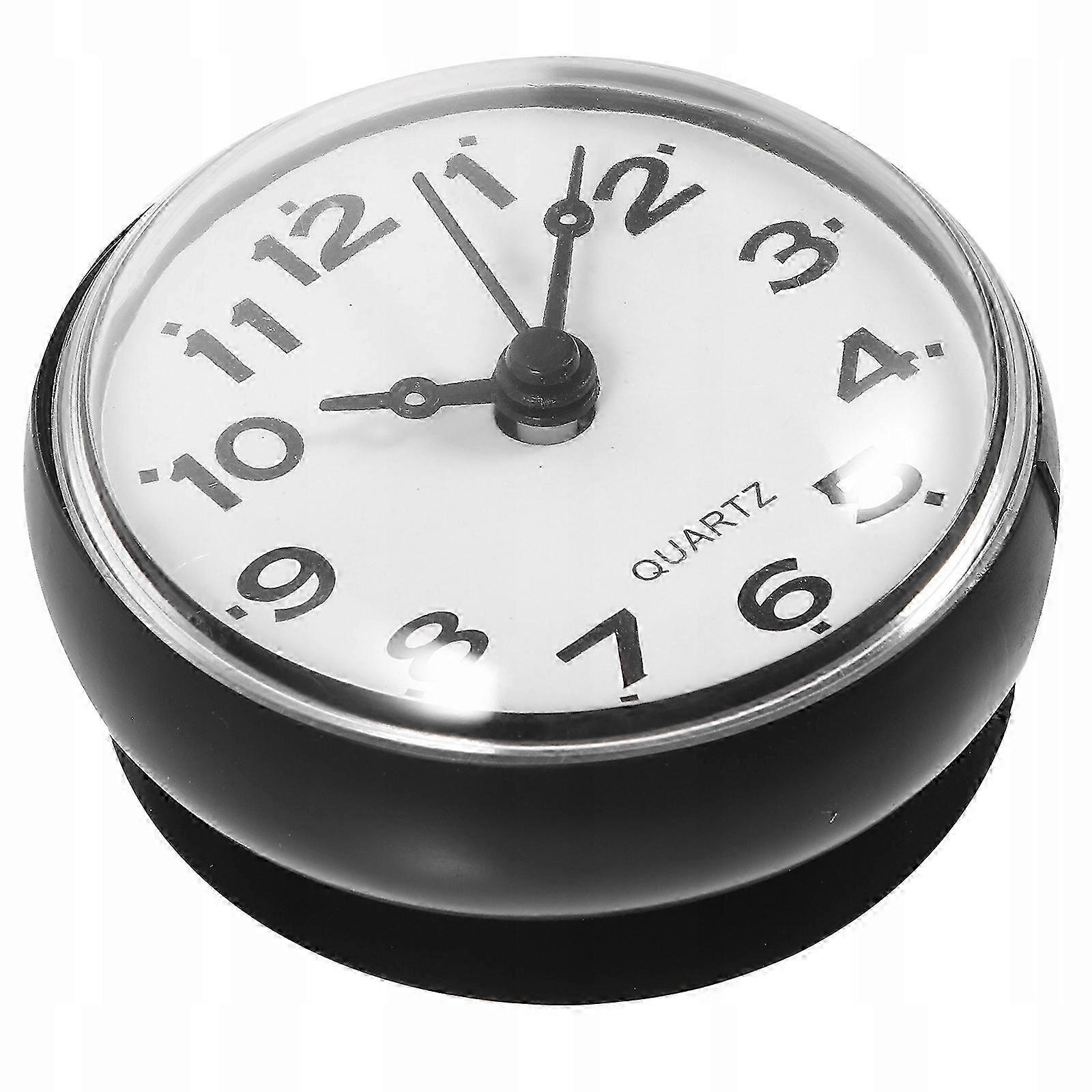 Bathroom With Wall Clock In Retro Use