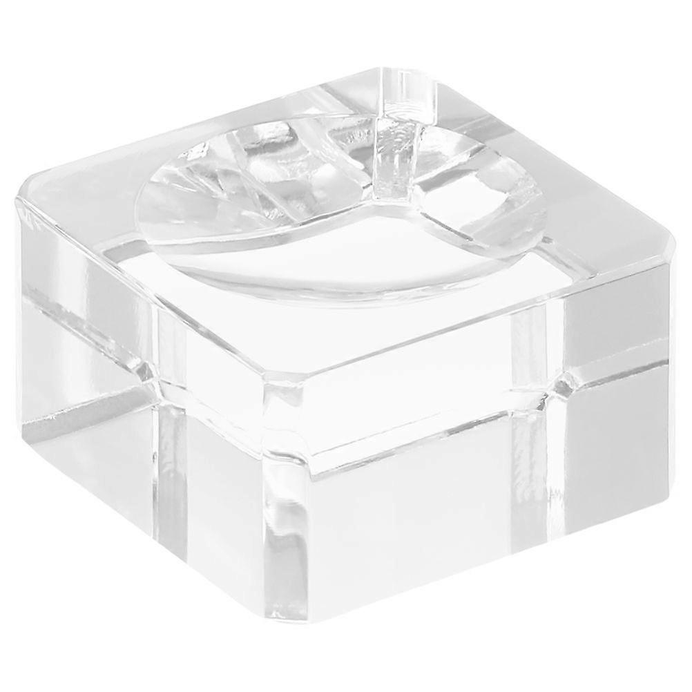 Clear Crystal Ball Stand: Transparent Crystal Sphere Ball Display Base - Sphere Holder - Desktop Display Stand For Home Office