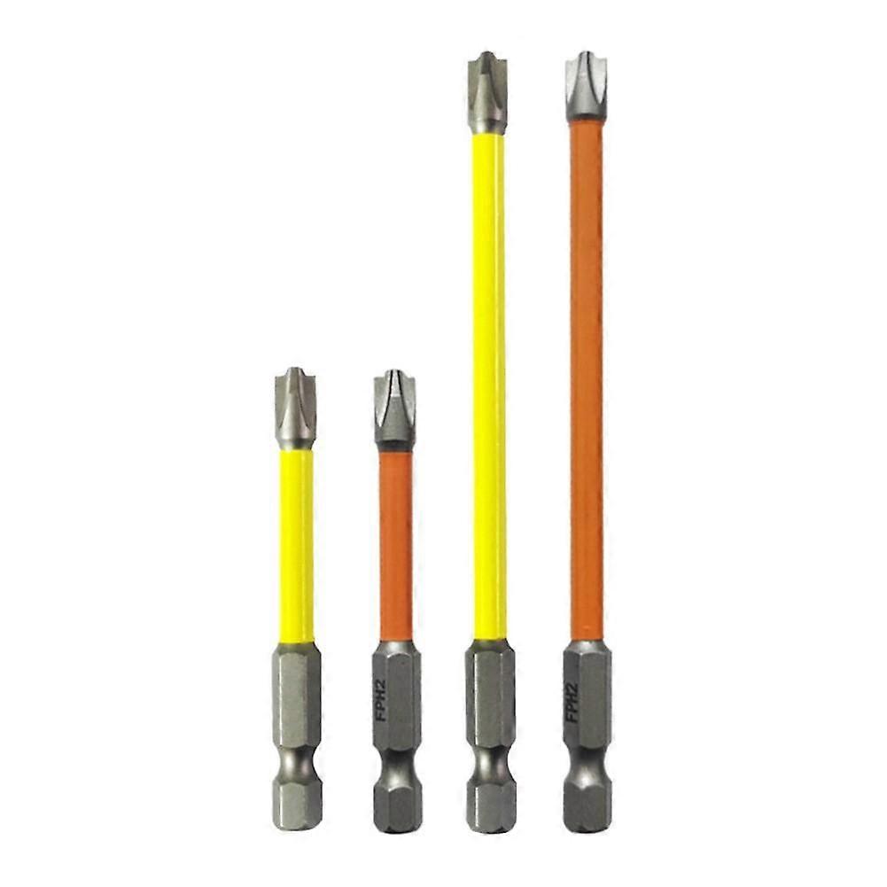Slotted Cross 4PCs Screwdriver Bits For Electrician FPH2