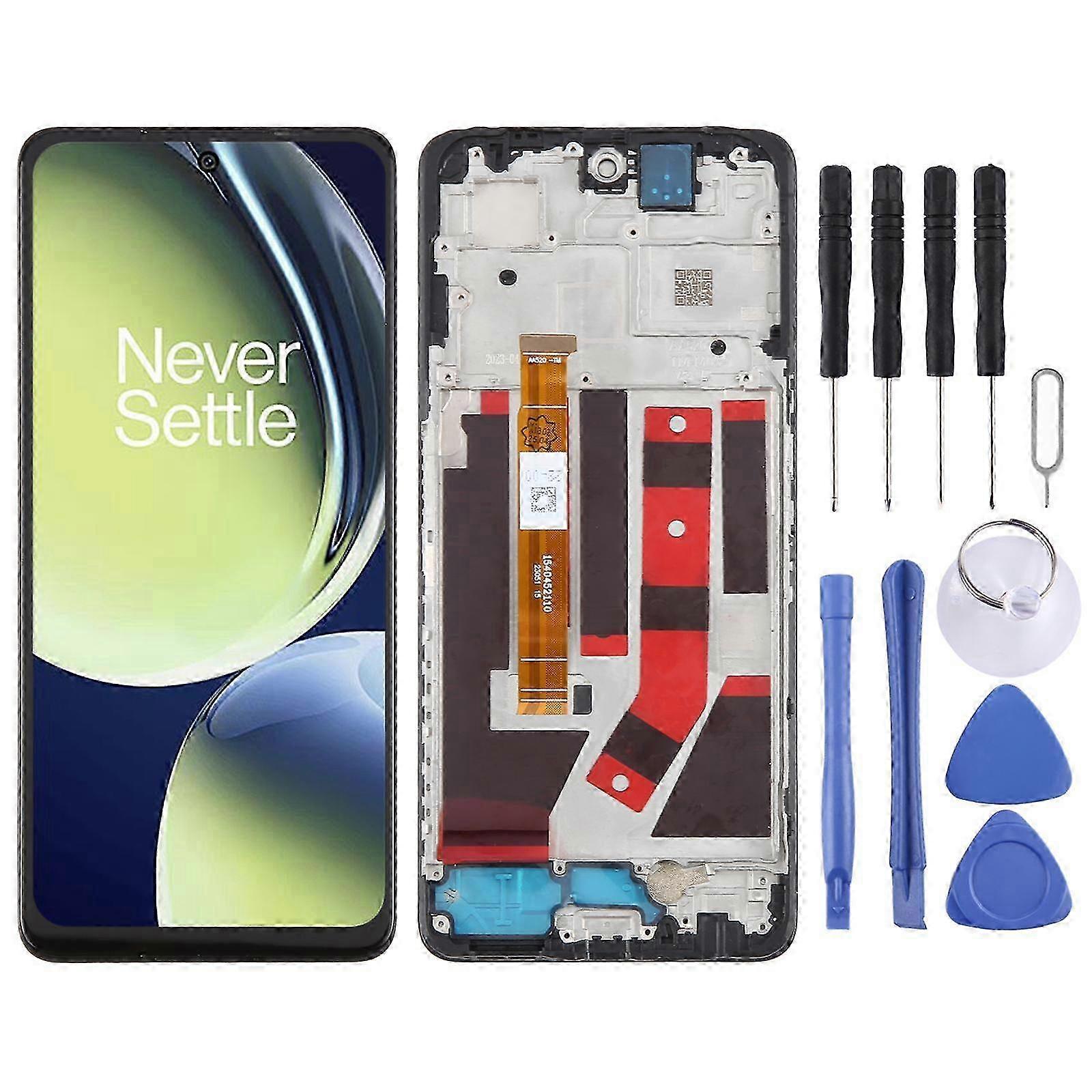 2025 For OnePlus Nord CE 3 Lite CPH2467 2465 LCD Screen Digitizer Full Assembly with Frame (Black)