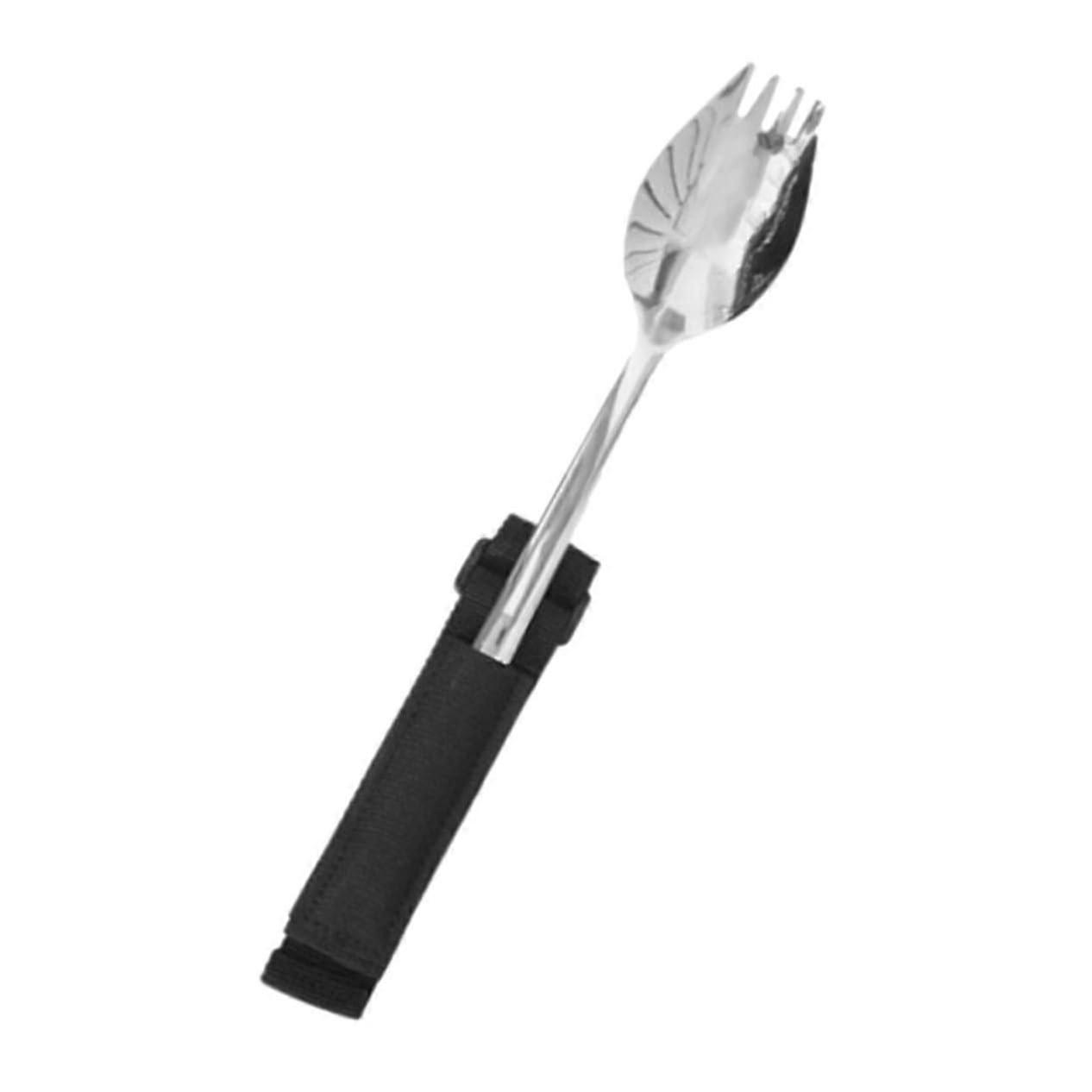 Antislip adaptive cutlery 'Göffel' for seniors, portable antislip spork cutlery for disabled people, easy to grip.