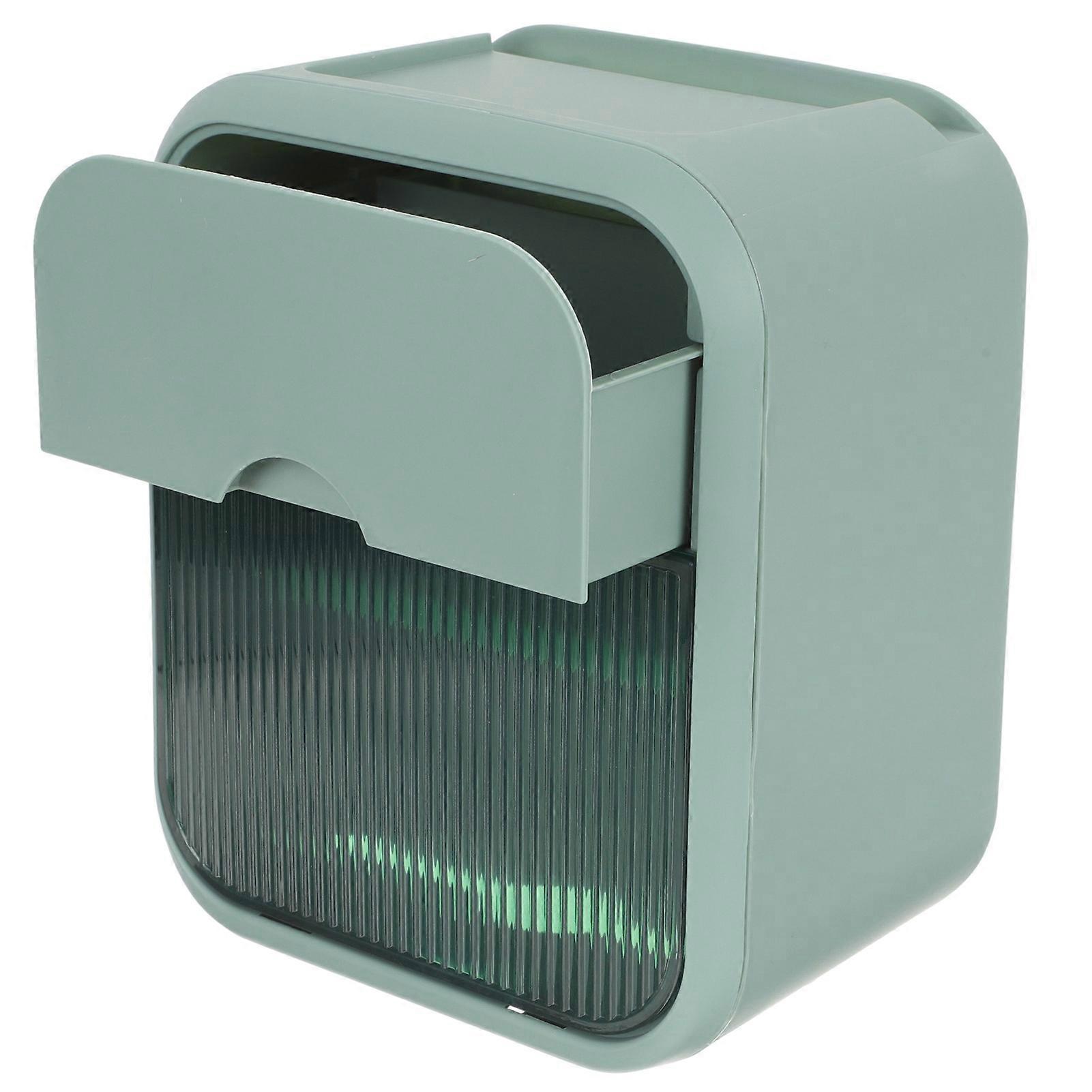 Plastic Bathroom Tissue Storage Box Green for Home with Waterproof and Dust Proof Design Fits All Standard Rolls