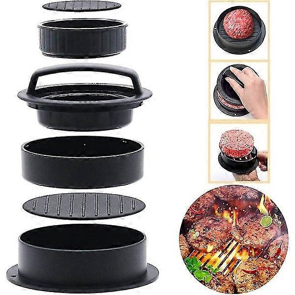 Hamburger Press 3 in 1 Hamburger Press Burger Press Hamburger Press für perfekte Hamburger oder Frikadellen Heavy Duty Grillzubehör P