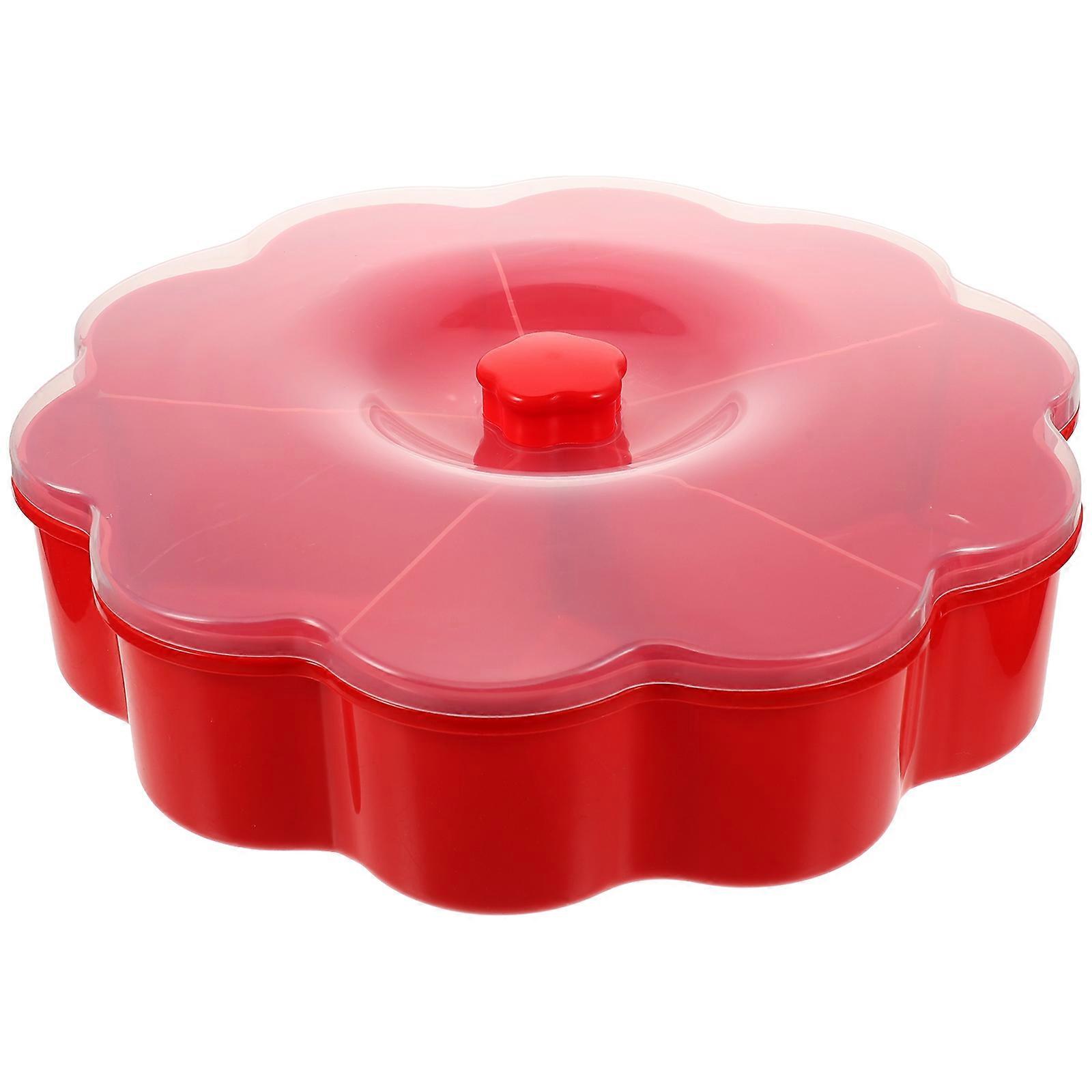 Fruit Box Dried Fruit Case Desktop Candy Case Compartment Snack Storage Box Daily Use .5X24.5X6.5CM Food Storage 1Pack
