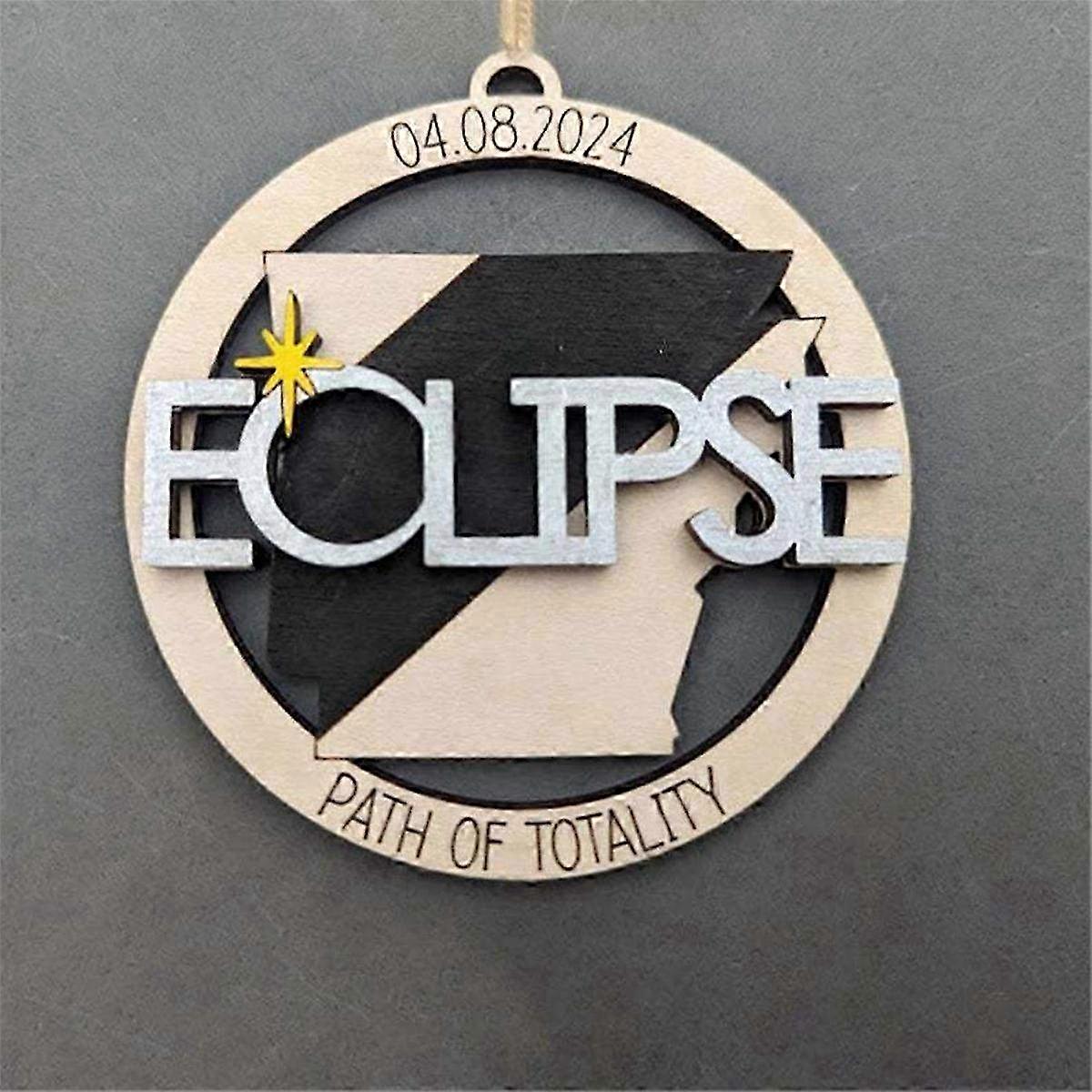 2024 Solar Eclipse Ornament - Unique Decorative Piece for Solar Eclipse Celebrations & Events