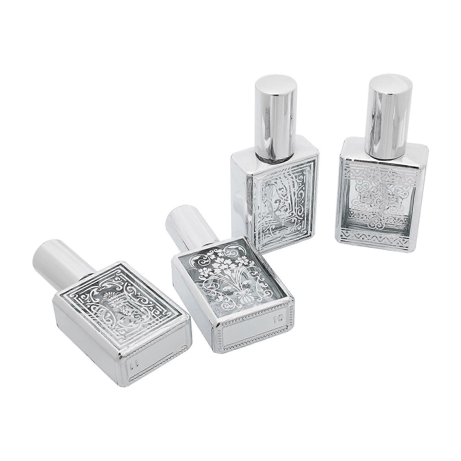 4PCS Elegant Perfume Spray Bottles for Sub and Moisturizing Use