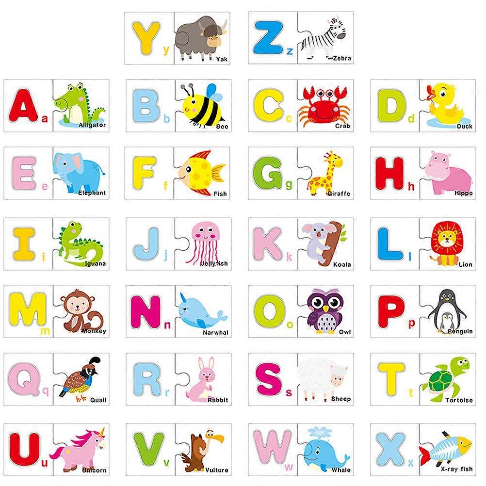 Toddler Alphabet Learning Spelling Game For Home Learning Rectangular Puzzle Pieces 1 Set