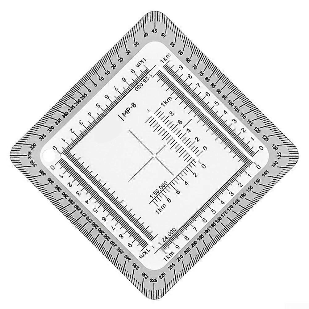 Acrylic Scale and Angle Gauge for Precise Technical Measurements, 30cm, Transparent, High-Quality Material, Ideal for Engineers