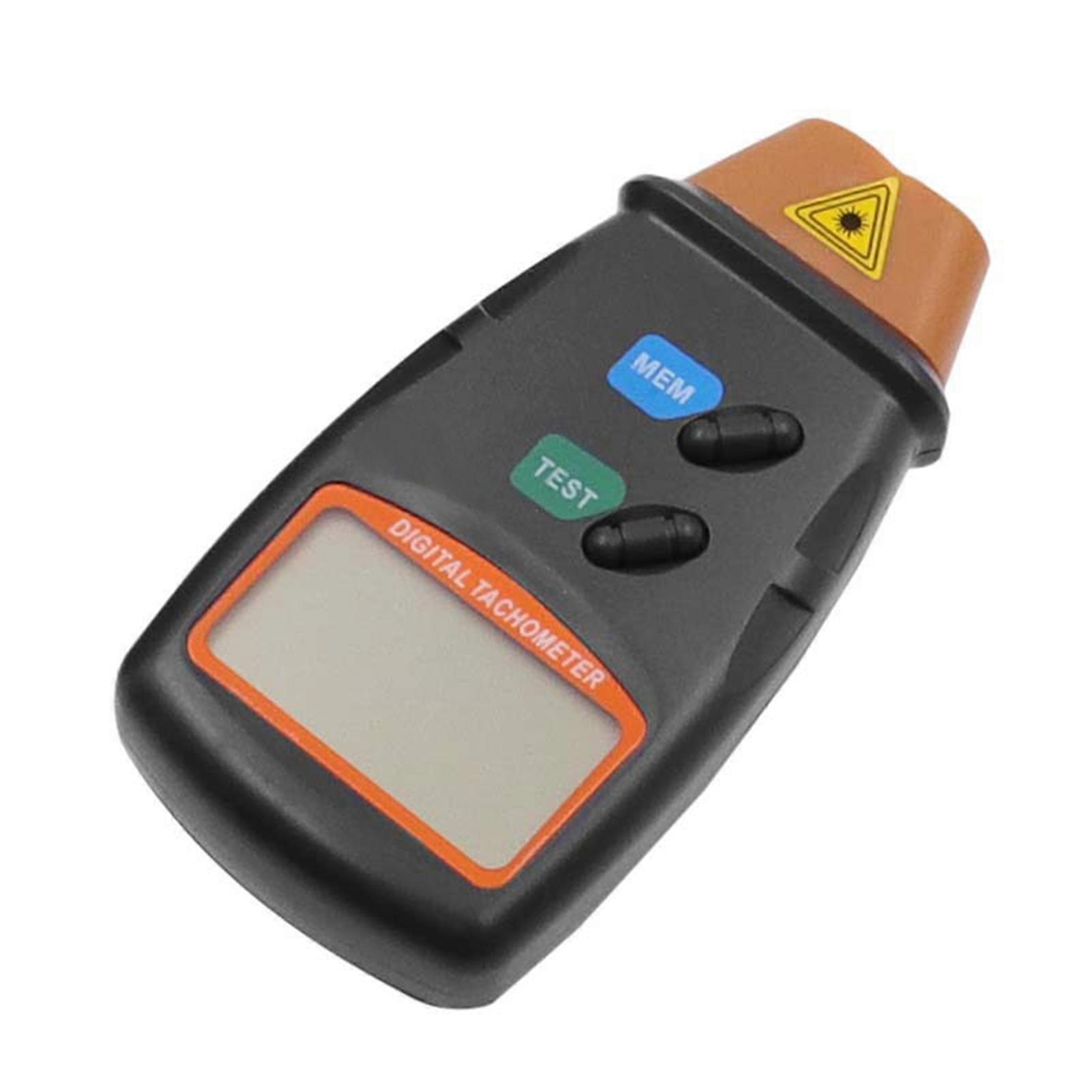 Handheld Digital Tachometer 2.5-99999RPM Non-contact Laser Rotation Speed Meter with Cloth Bag for Motors Fans Washing Machine Automobiles