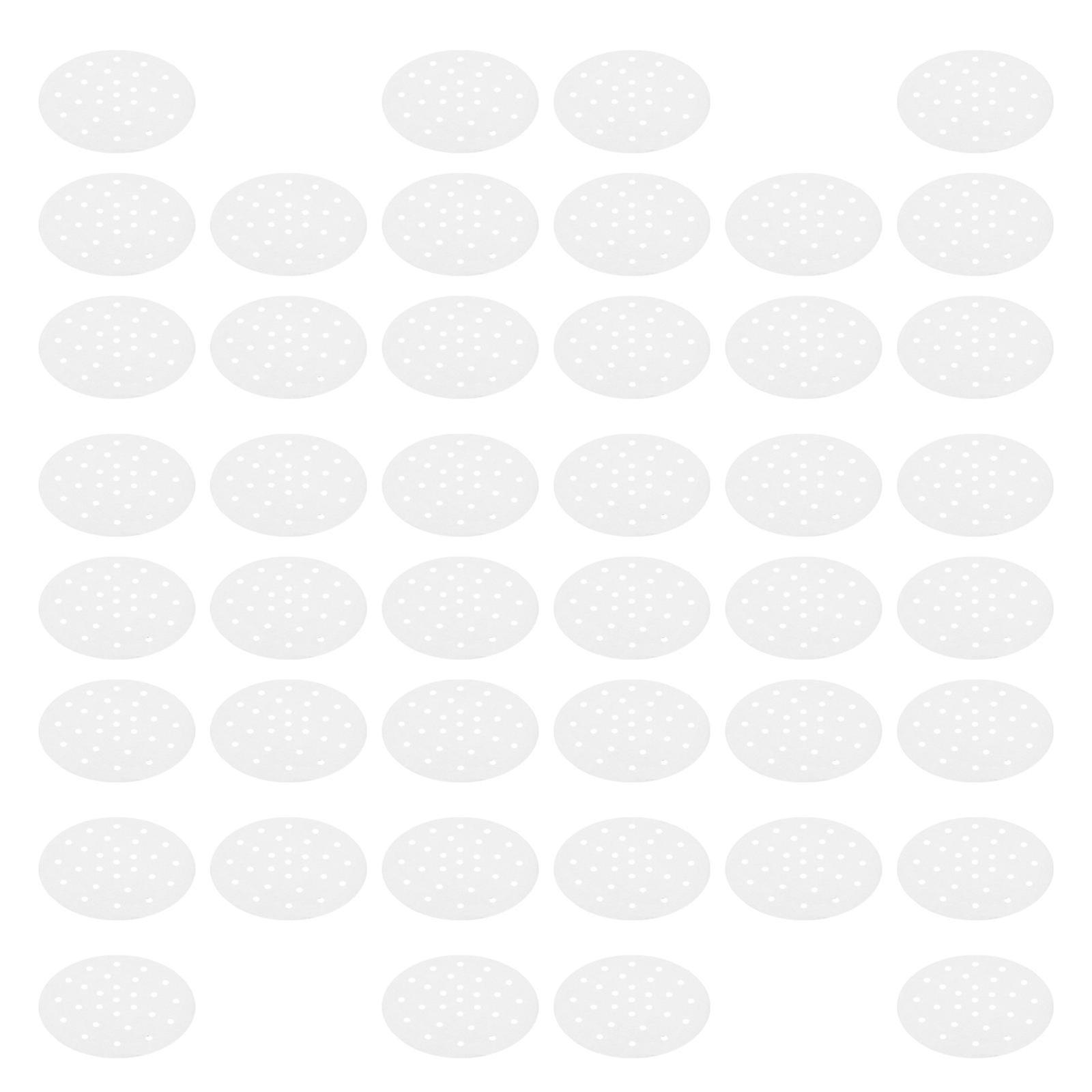 100 PCS 20cm Non Stick Porous Circular Baking Paper Mats for Roasting