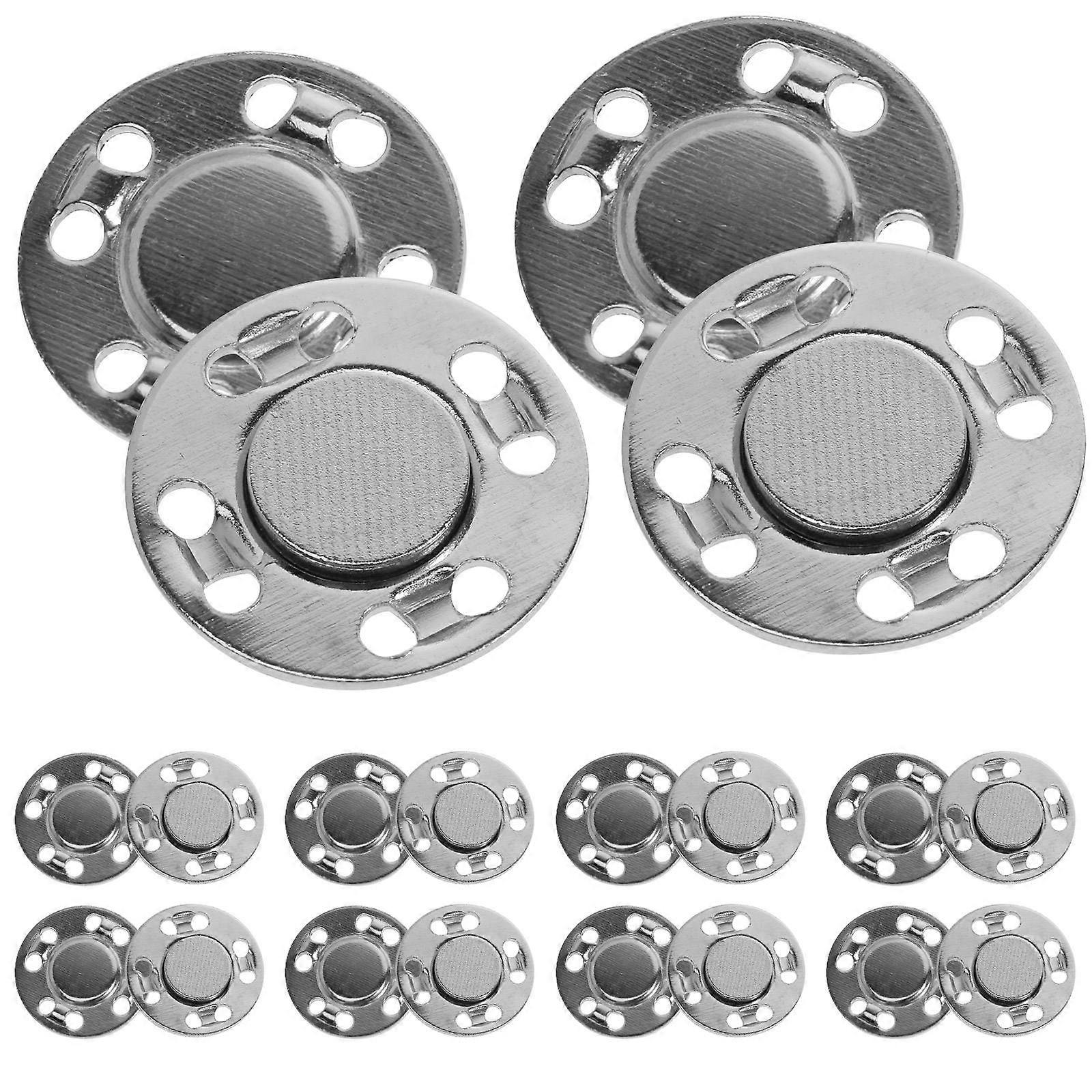 Clothing Magnets 10Pack For Sewers And Craft Enthusiasts 1.20X1.20X0.30cm Silver Concealed Design Fix Clothes