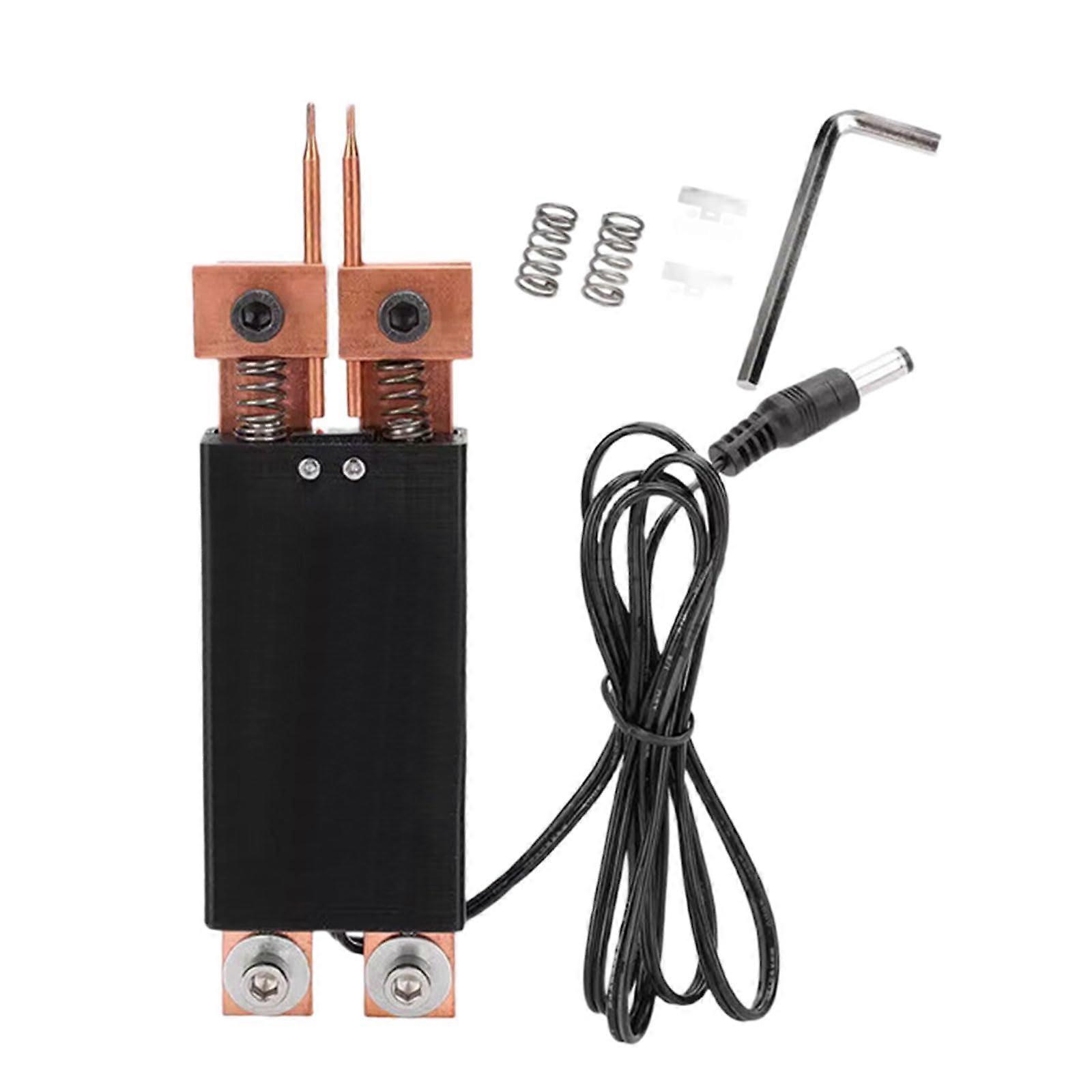Black Handheld Spot Welder Pen with Automatic Triggering, Ideal for 18650 Battery Projects, Battery Pack Assembly Tool