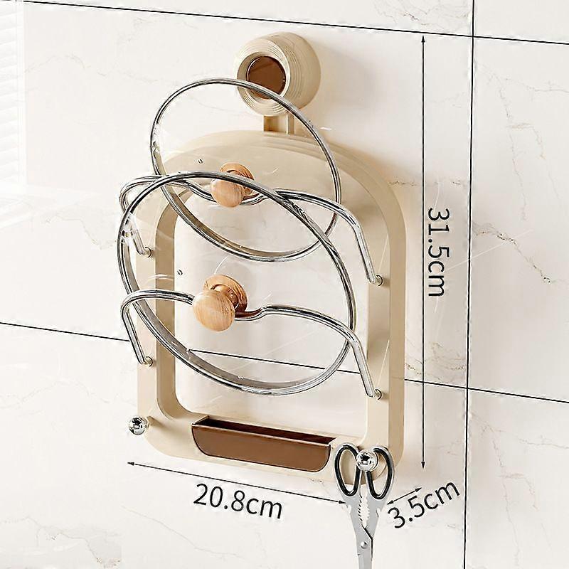 Practical Pot Lid Holder,Upgraded Universal Pot Lid Organizer Pot Rack Holder