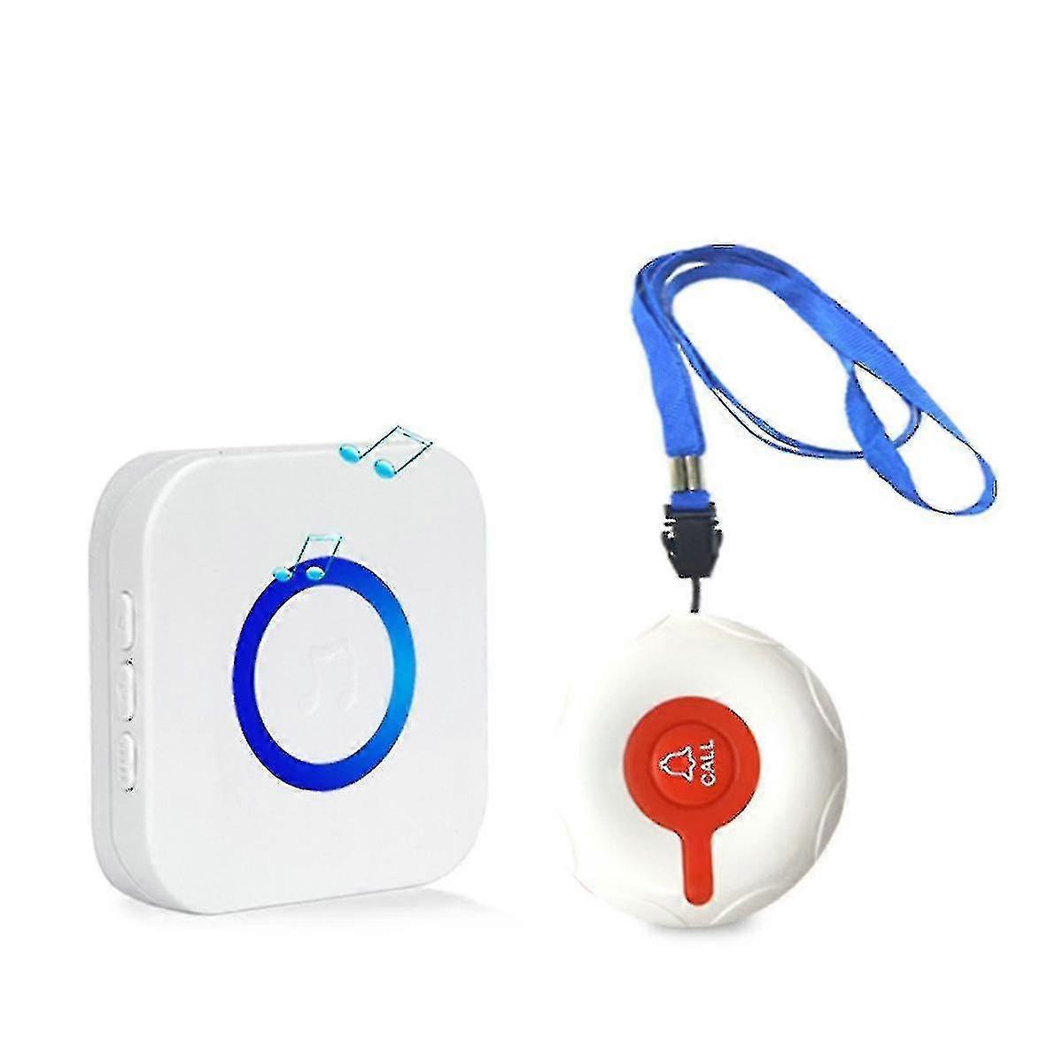 Allarme domestico, sistema di allarme personale wireless ricaricabile per pazienti anziani e pulsante di chiamata di emergenza, cercapersone per bambini