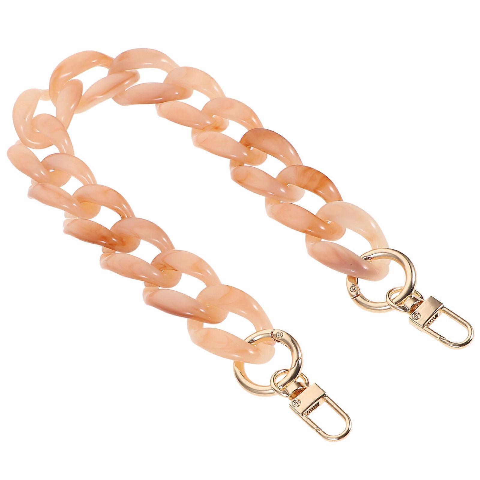 Acrylic Handbag Chain Replacement Chain Strap For Projects 17.7 Inches Total Length Durable Decorative Accessory 1 Piece