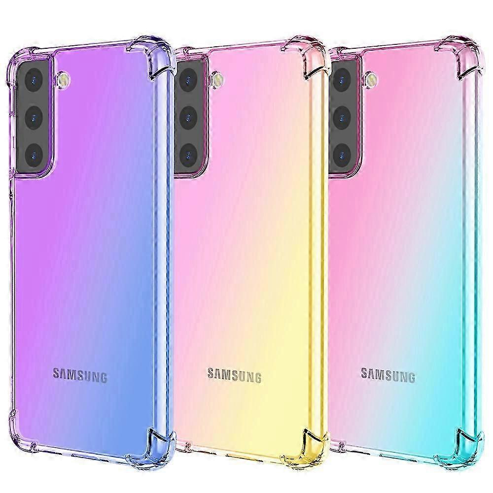 Suitable for Samsung S24FE mobile phone case galaxyS24ultra four-corner anti-fall mobile phone case S24 gradient