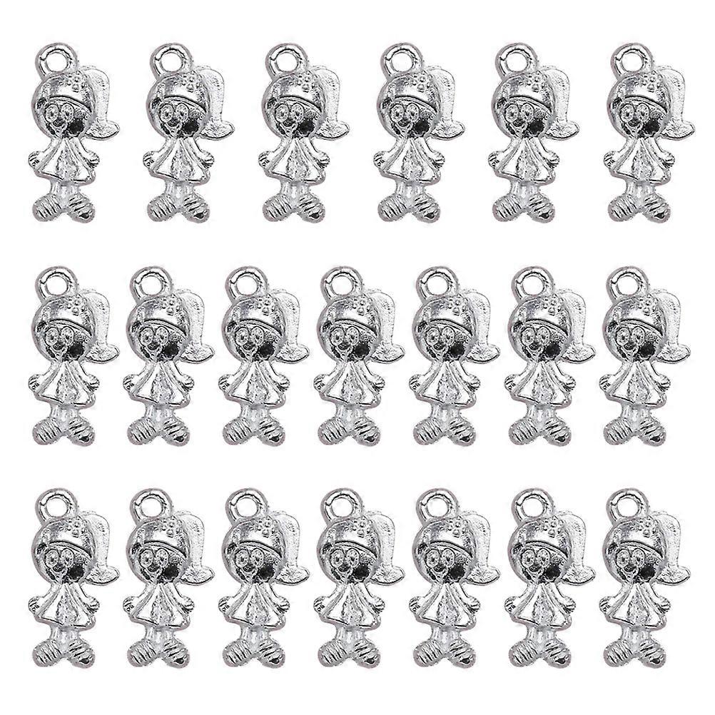 Mini Alloy Charms 20Pcs Jewelry Making Accessory For DIY Enthusiasts Simple Design Unique Shape For Bracelets