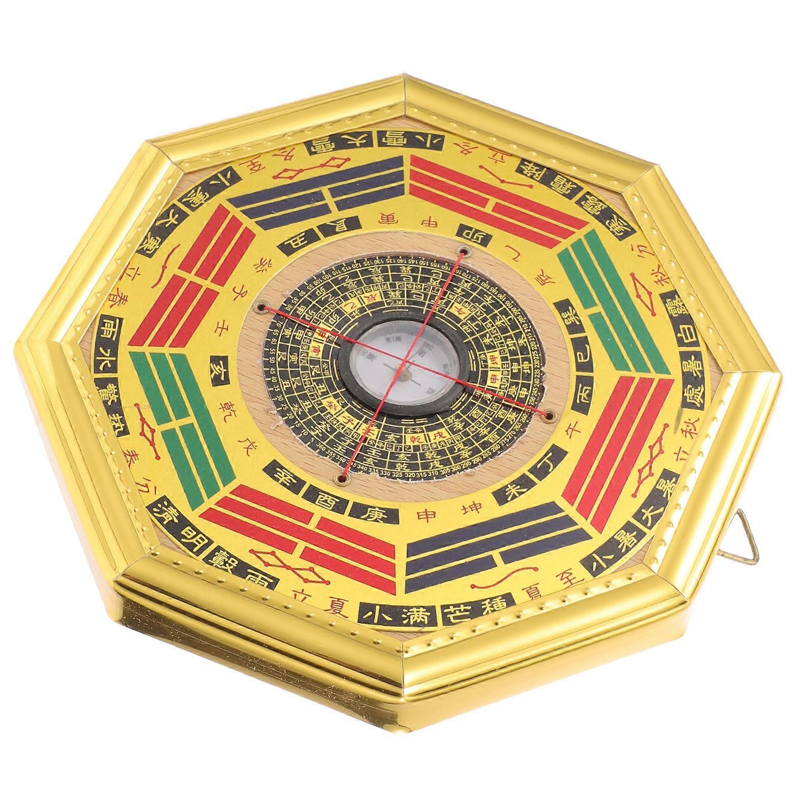 Chinese Style Decorative Compass with Gold Foil for Home Decoration Multi Functional and Unique
