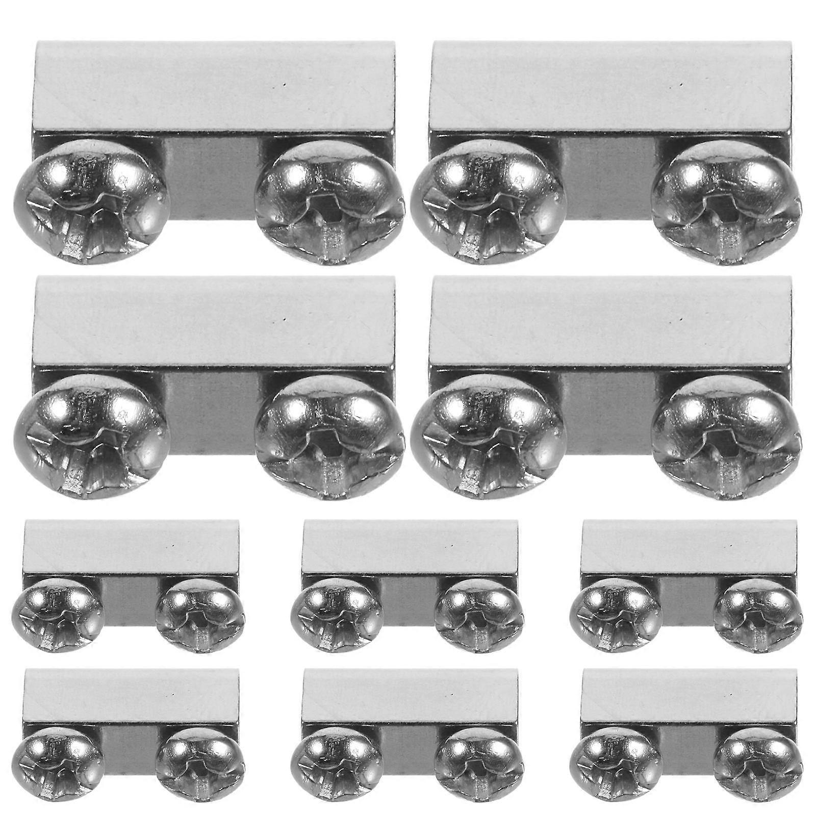 10pcs Double Lock Rope Clamps Wire Clips for Lighting Fixtures Signage Cable Fasteners