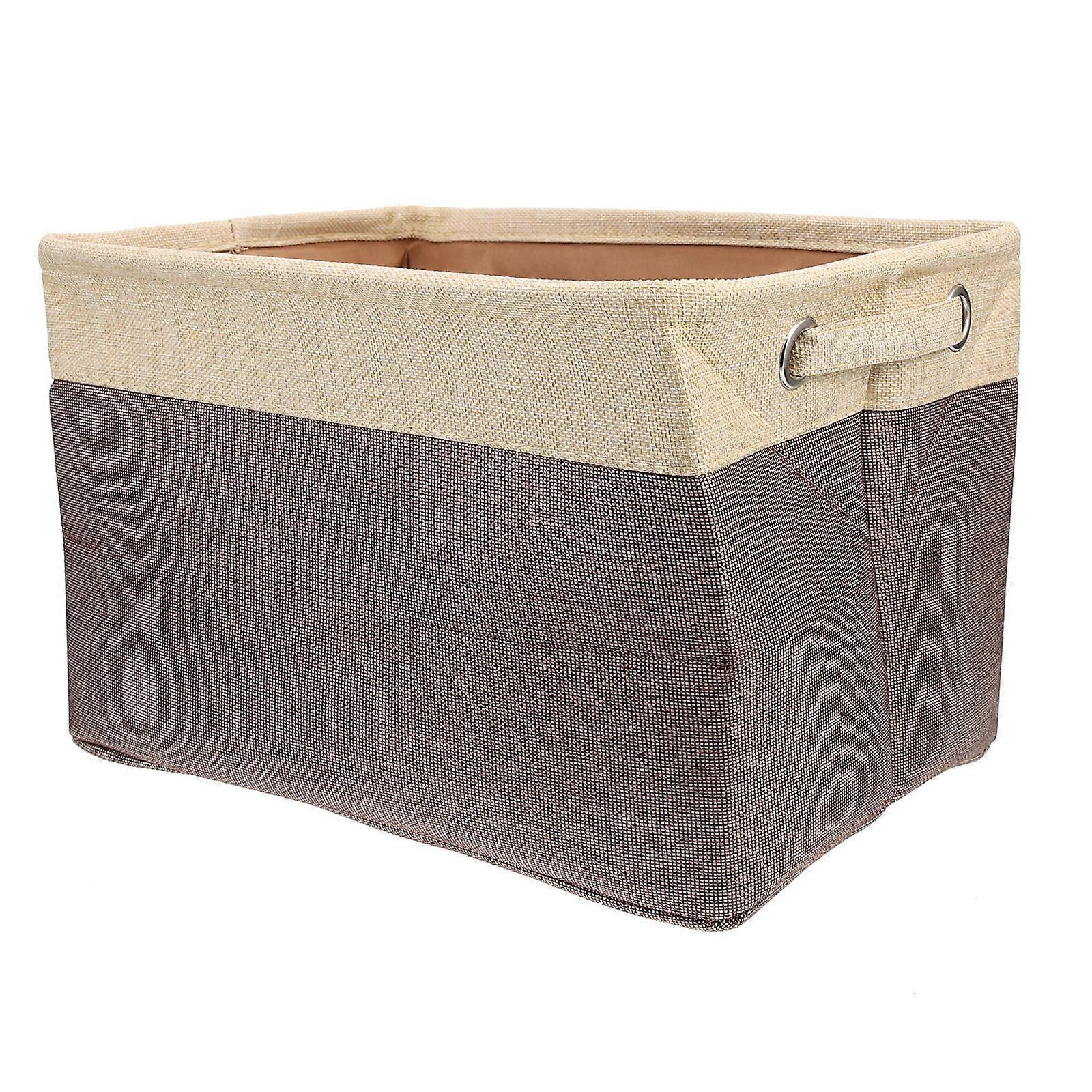Lightweight Foldable Clothes Basket for Home Storage & Organization – Stylish Cotton Linen Design for Room Decor & Tidiness