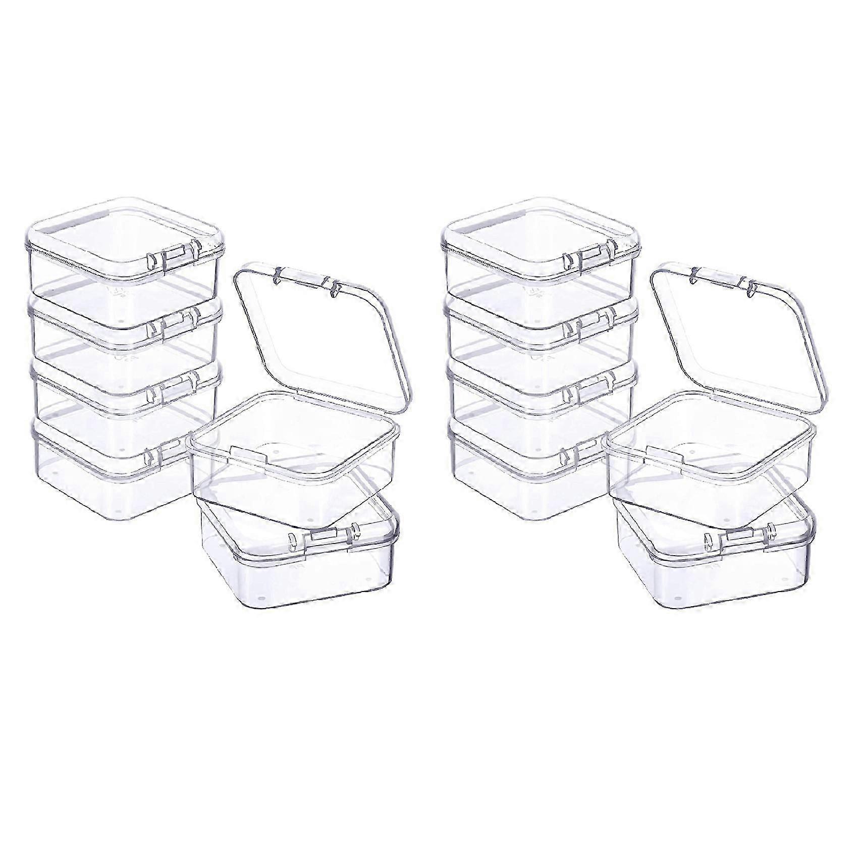 12PCS Mini Plastic Storage Boxes for Beads/Jewelry/Business Cards
