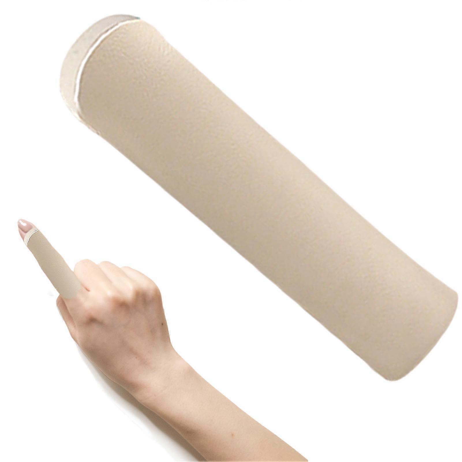 Fingerschutz | Elastic Thumb Support Splint | Skin Color Finger Gloves for Sports, Adjustable Size, Breathable Material