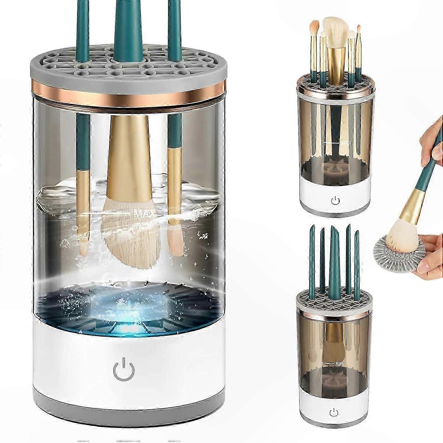 Universal Makeup Brush Cleaner and Dryer for All Brush Sizes Efficient Quick Cleaning Solution for Artists and Enthusiasts