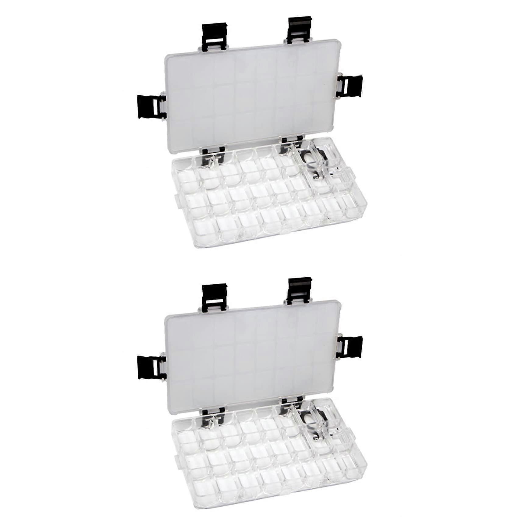 2X Color Storage Palette Box, Airtight 24-Well Palette Keeps Paints Wet for Watercolor Gouache Acrylic Oil