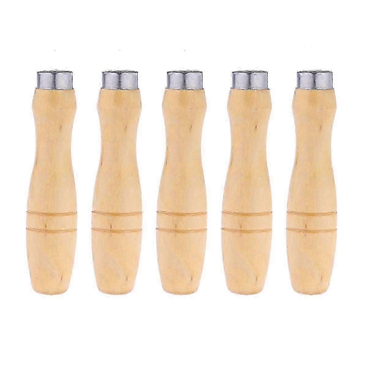 5 Pcs Small Electric Saw Handle File Universal Tools Hoof Rasp Handle Wood File Handle Mill File Handle