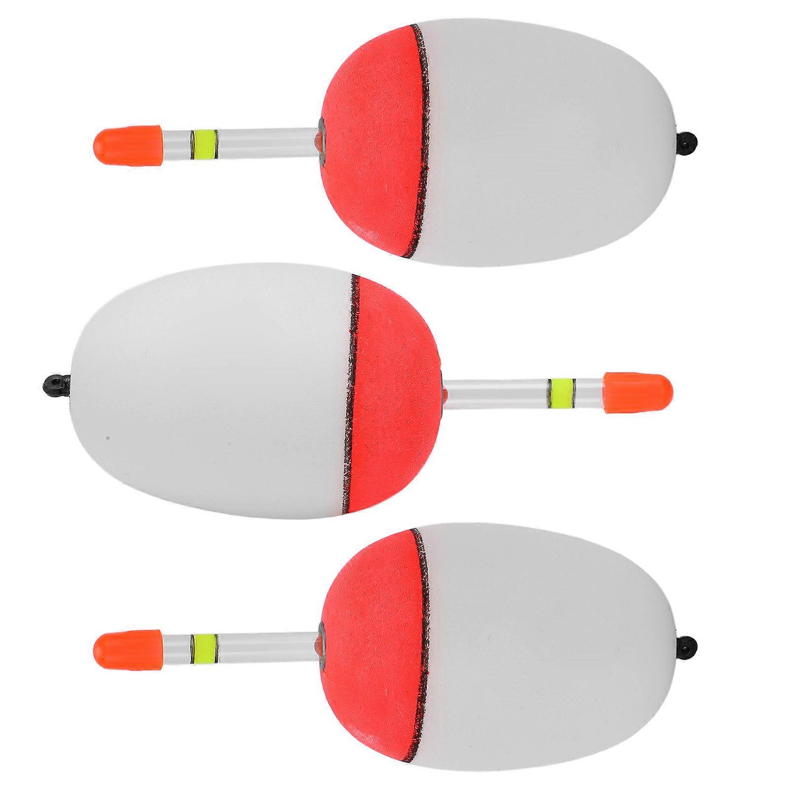 3PCS EVA Luminous Fishing Float Light Stick Foam Plastic Bobber Sea Fishing Striking Float80G 