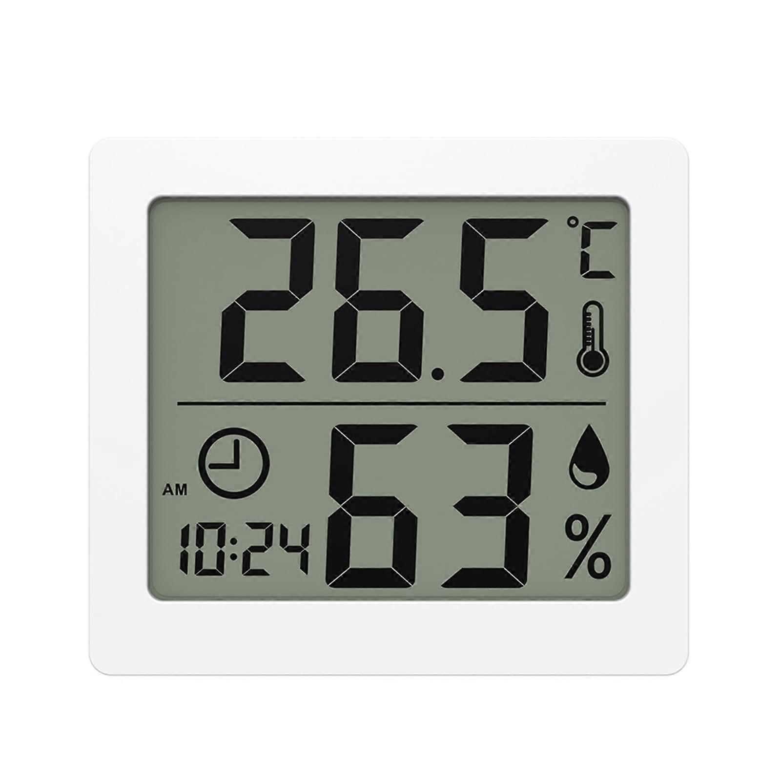 Precise Temperature And Humidity Measurements Clock Hygrometer For Pet Breeding And Nursery Ornament Durable Easy Read