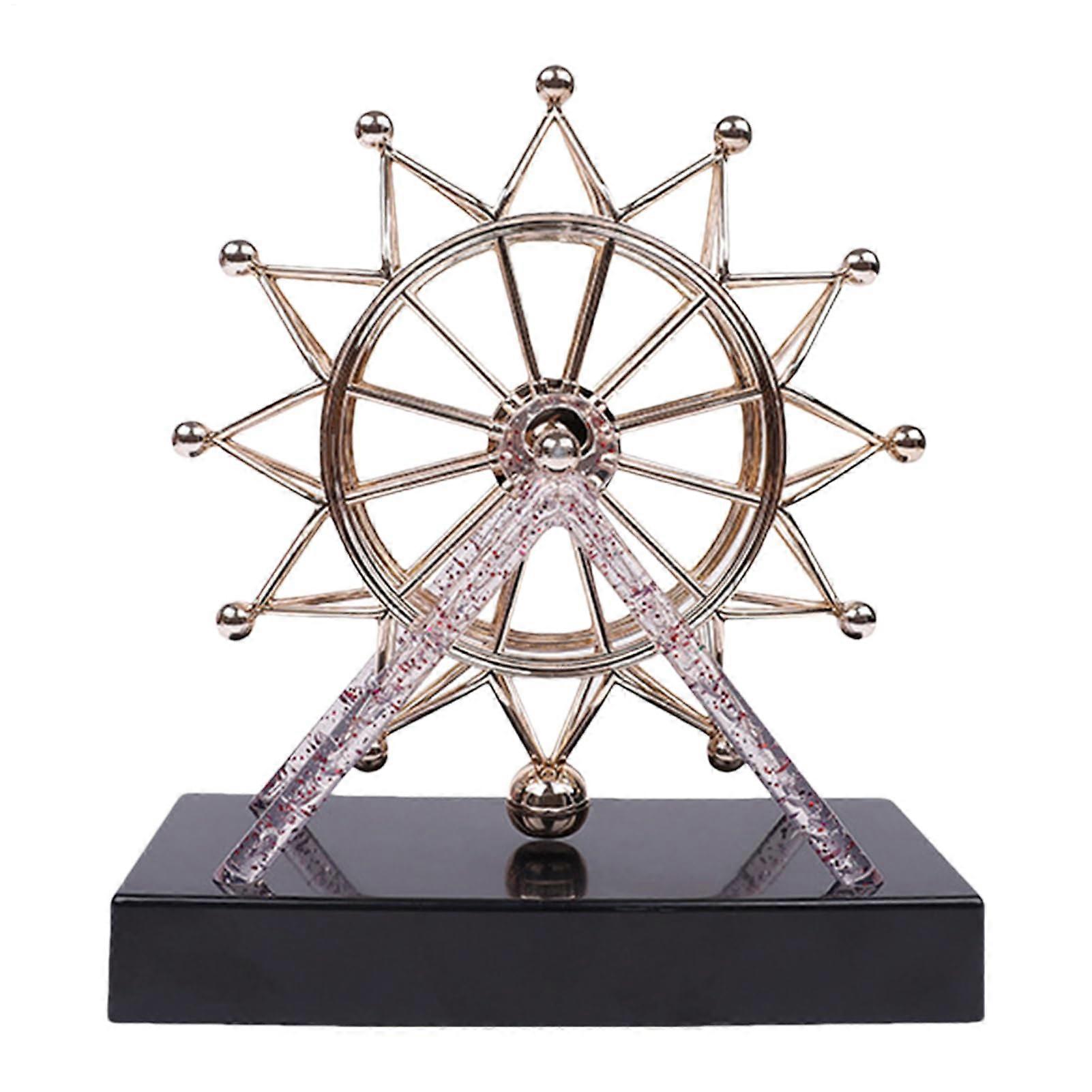 Perpetual Motion Ferris, Art Decor, 8.58x3.46in Tabletop Ornament, Smooth Rotation