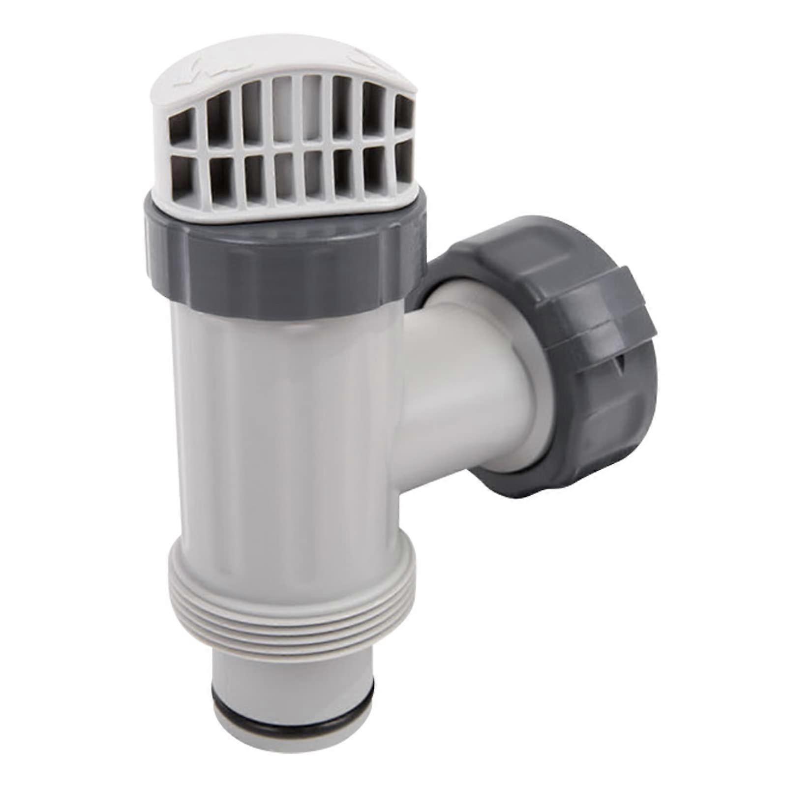 Above Ground Pool Plunger Valve for 1.5 Inch Plumbing, Durable Plastic, Compatible with Most Pool Filter Systems