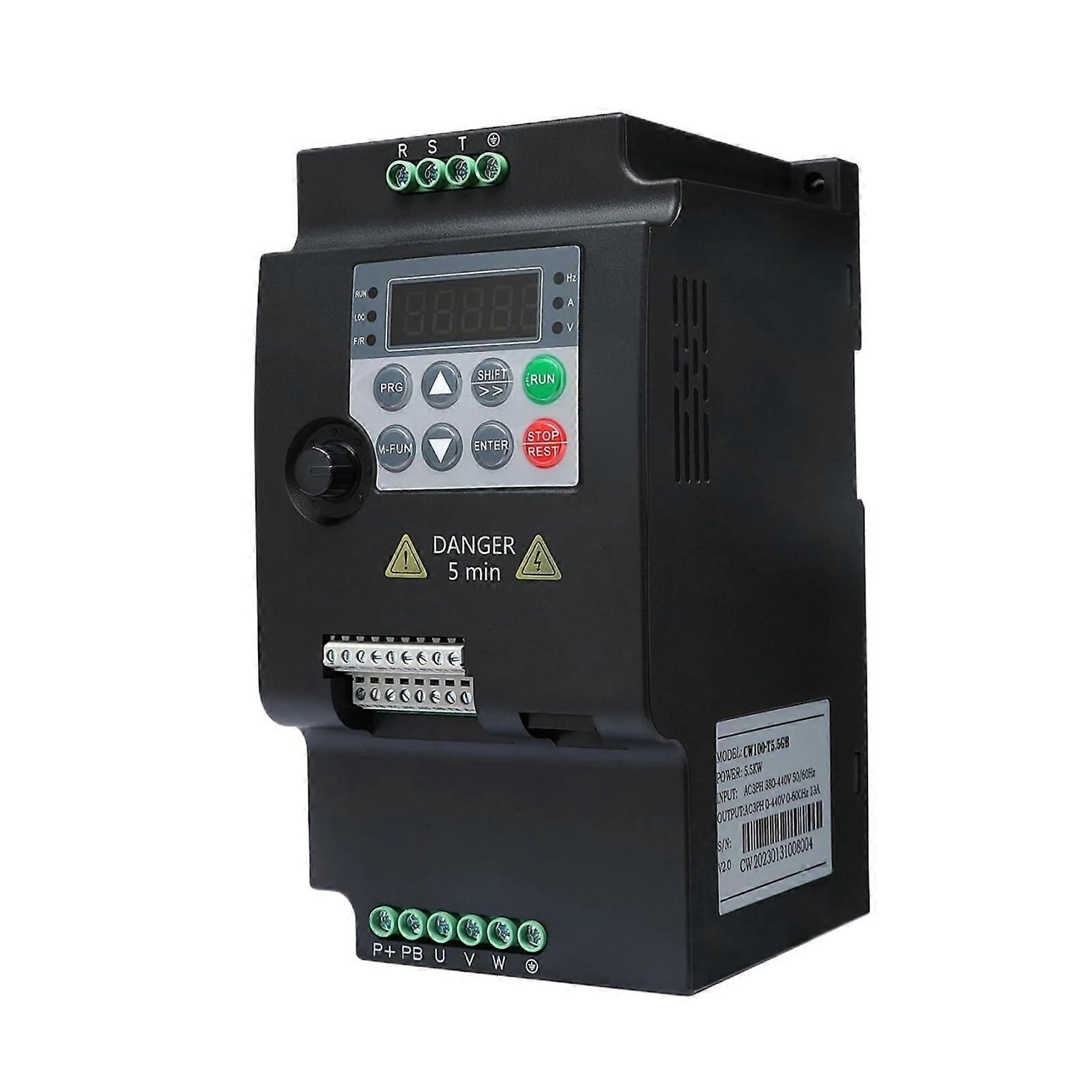 VFD Variable Frequency Drive Economical 0.75/1.5/2.2/4/5.5KW 220V/380V 3-Phase Inverter Motor Speed Controller