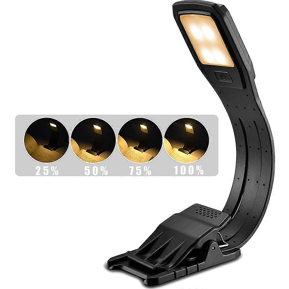 Lighted bookmark: Amber light for comfortable nighttime reading