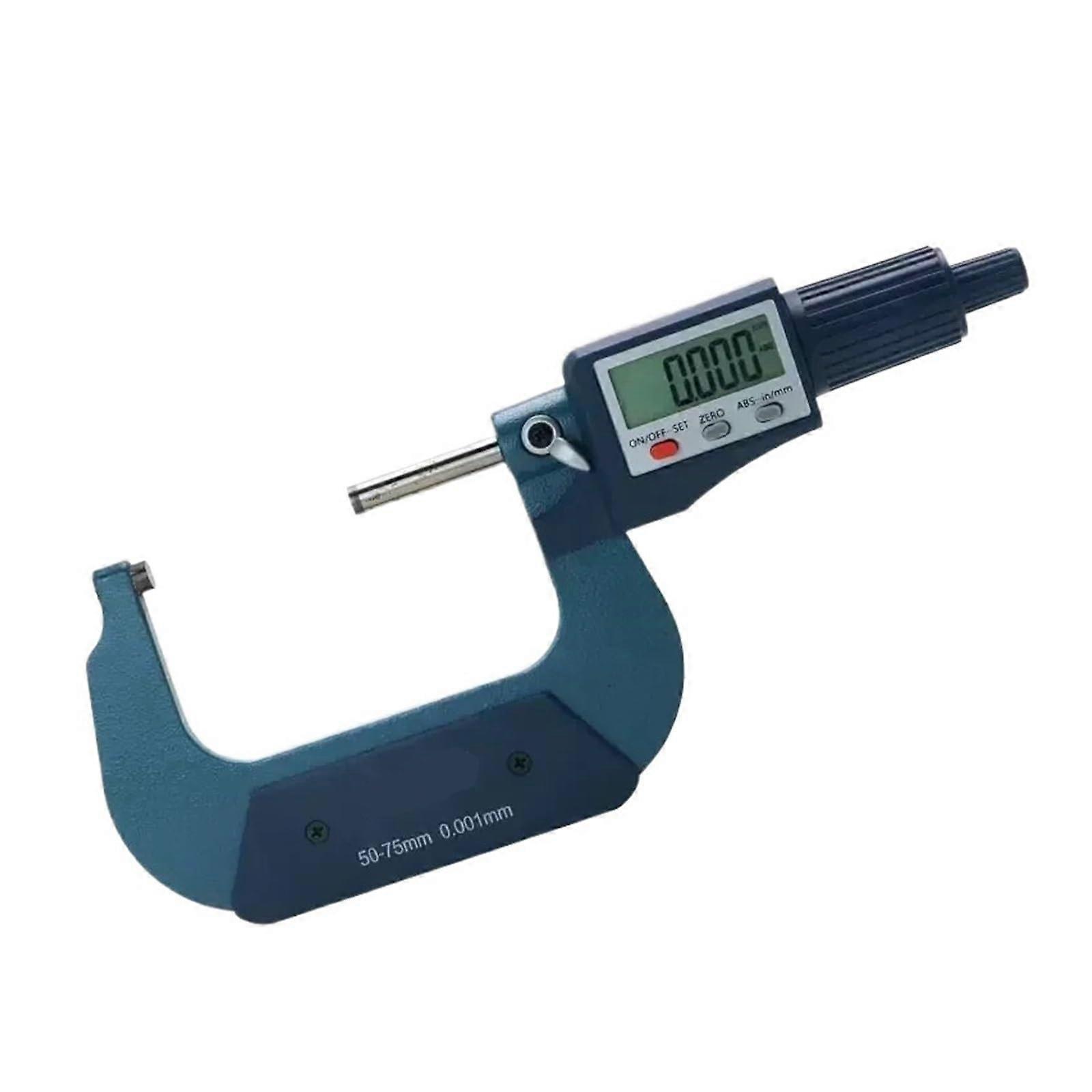 Electronic Outside Micrometer 50-75 Mm Range 0.001 Mm Resolution Digital Display