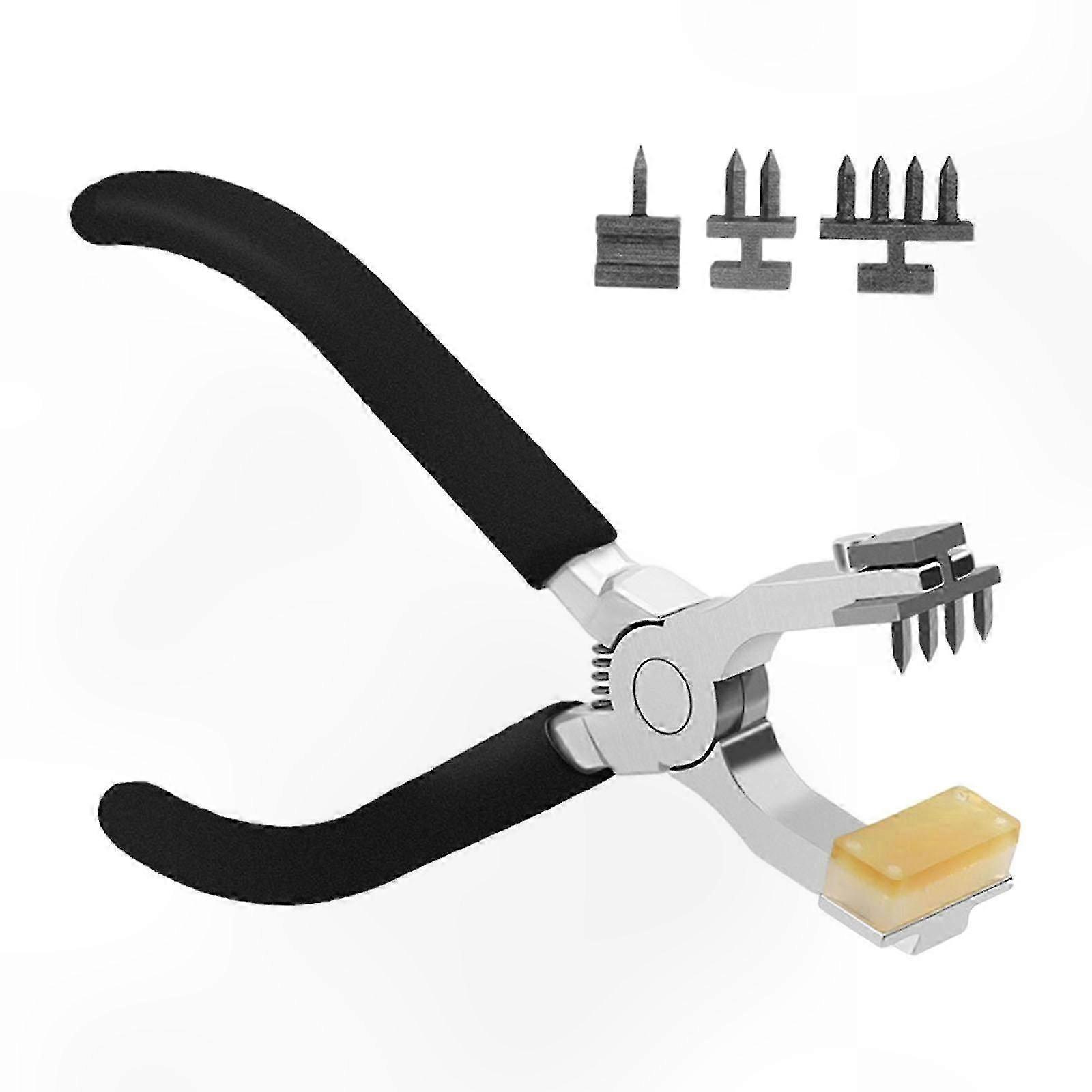 Labor Saving Handheld Leather Hole Punch Tool for Straps, Belts, and Purses Compatible with Various Brands