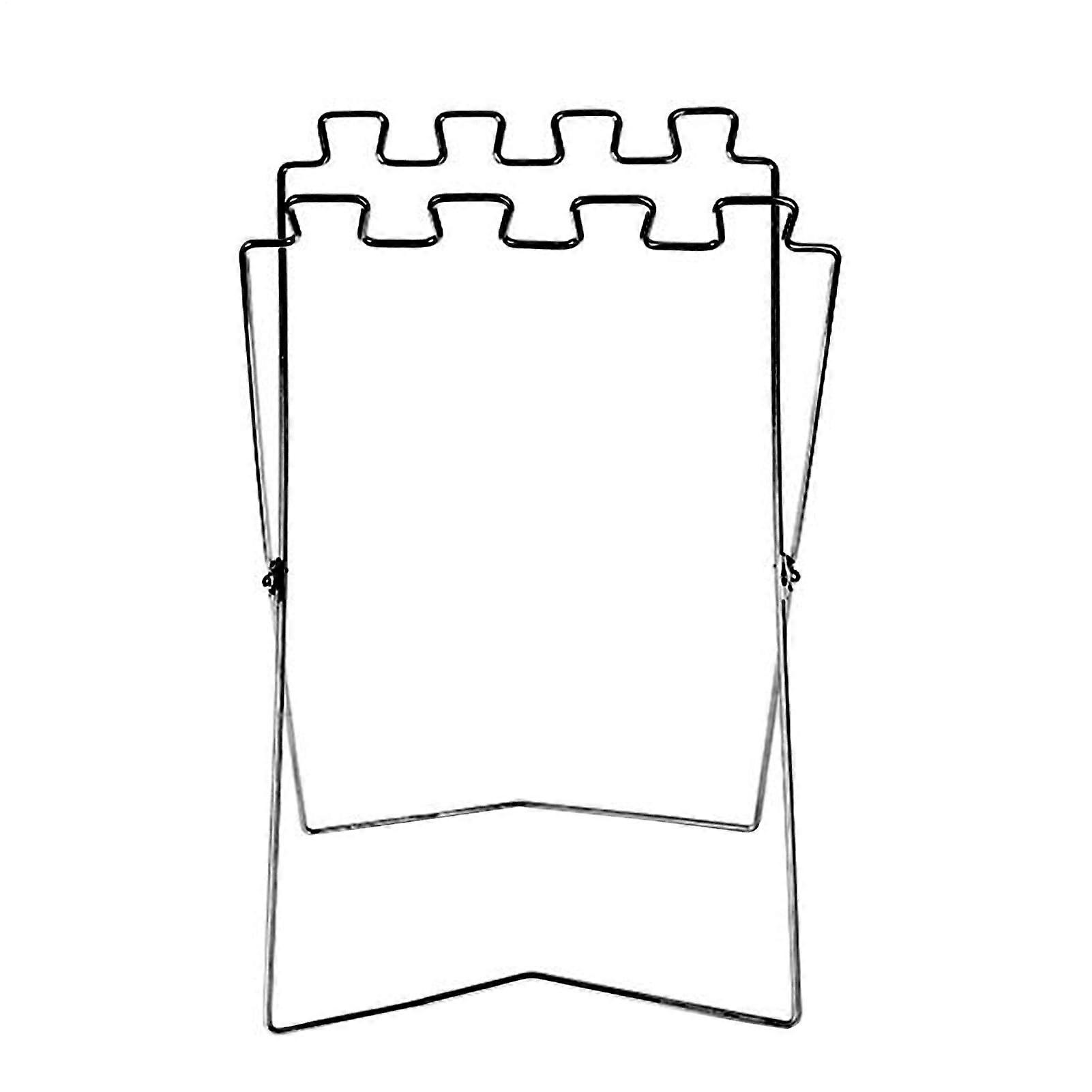Garden Trash Bag Stand Folding Metal Garbage Bag Support Frame Adjustable Waste Storage Rack Black