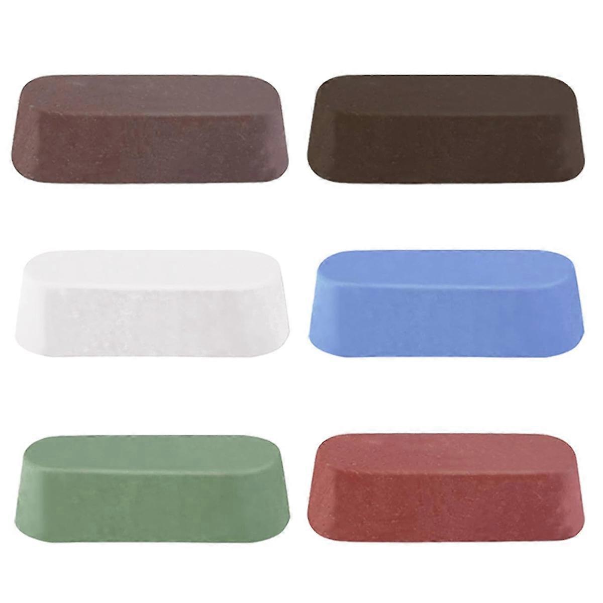 Metal Buffing Polishing Compound for Buffing Wheel, Buffing Wheel Compound, Coarse to Fine 6PCS