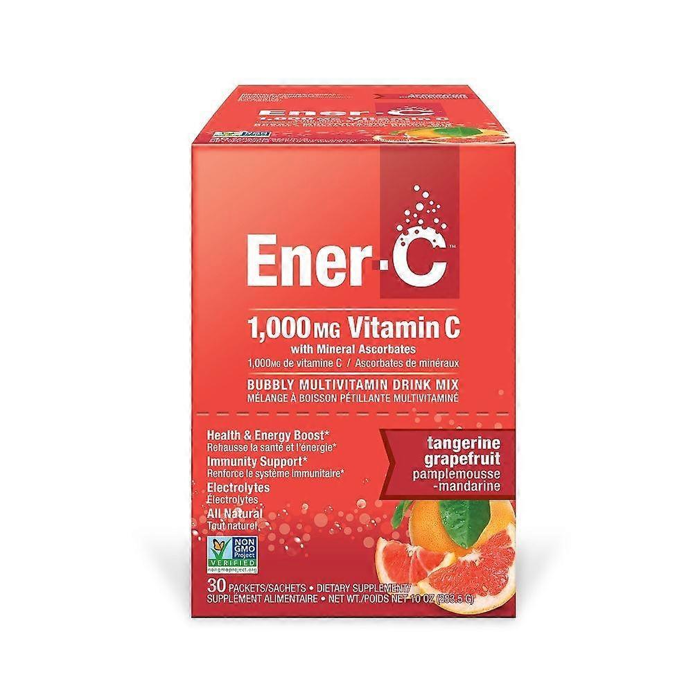 Ener-C Multivitamin Drink Mix 1000mg Vit C Tanger/Grpfruit 30 Sachets - 4 Pack